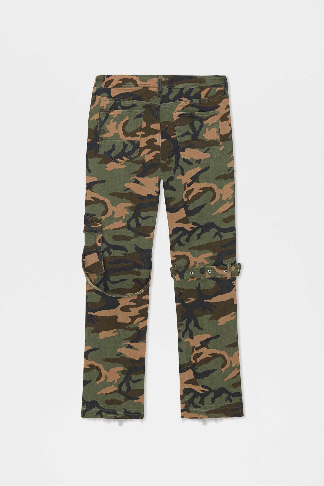 Strap Me Up Stacked Skinny Flare Jeans - Camouflage image 12