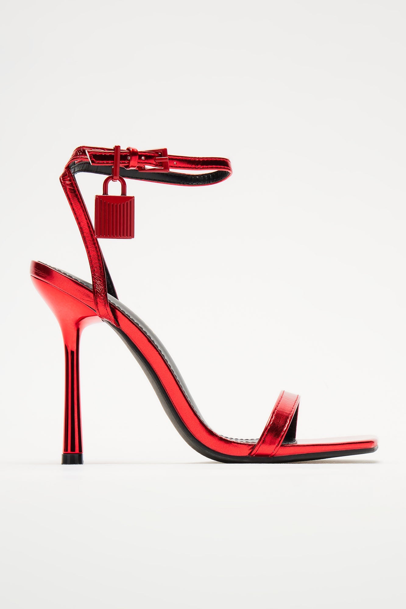 No Drama Club Heeled Sandals - Red image 1