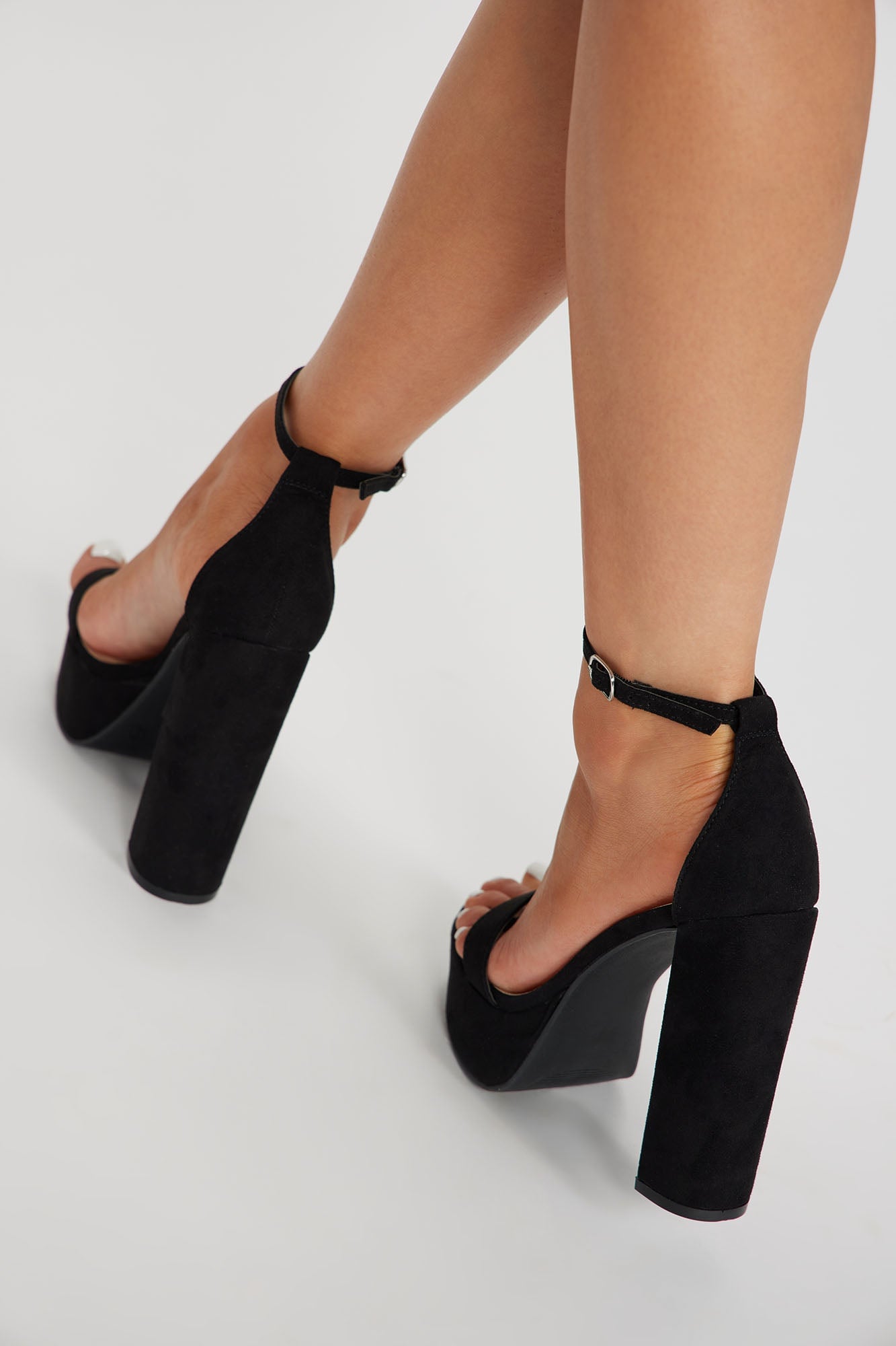 Hilana Platform Heeled Sandals - Black image 3