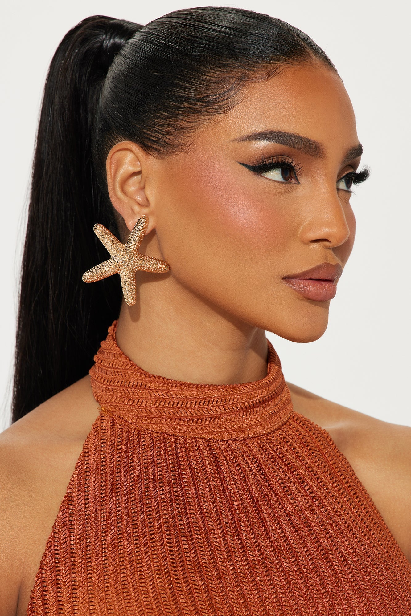 Seastar Earrings - Gold image 2