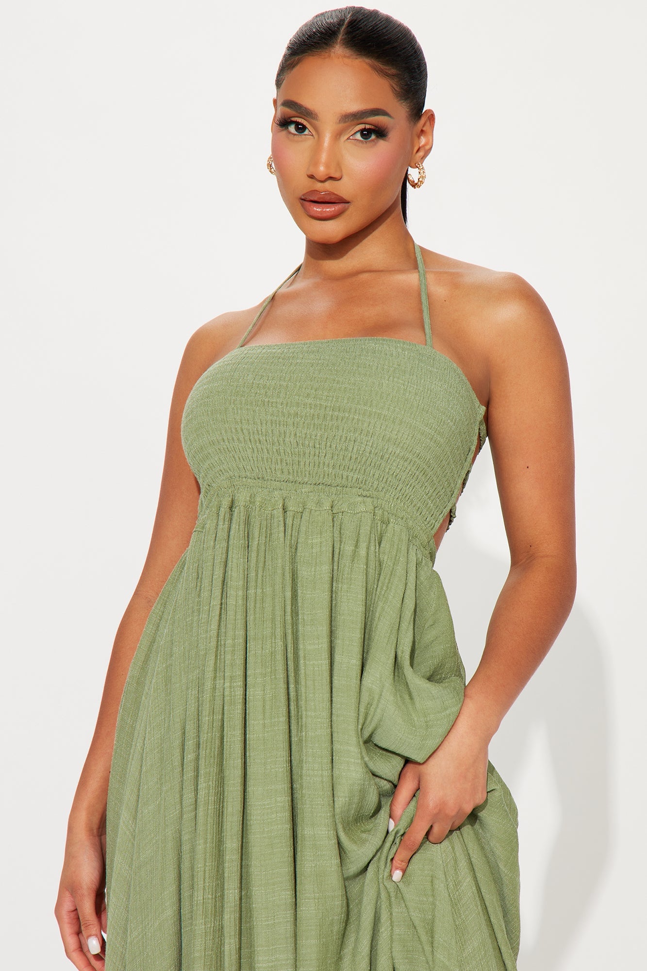 Hayley Halter Maxi Dress - Sage image 5