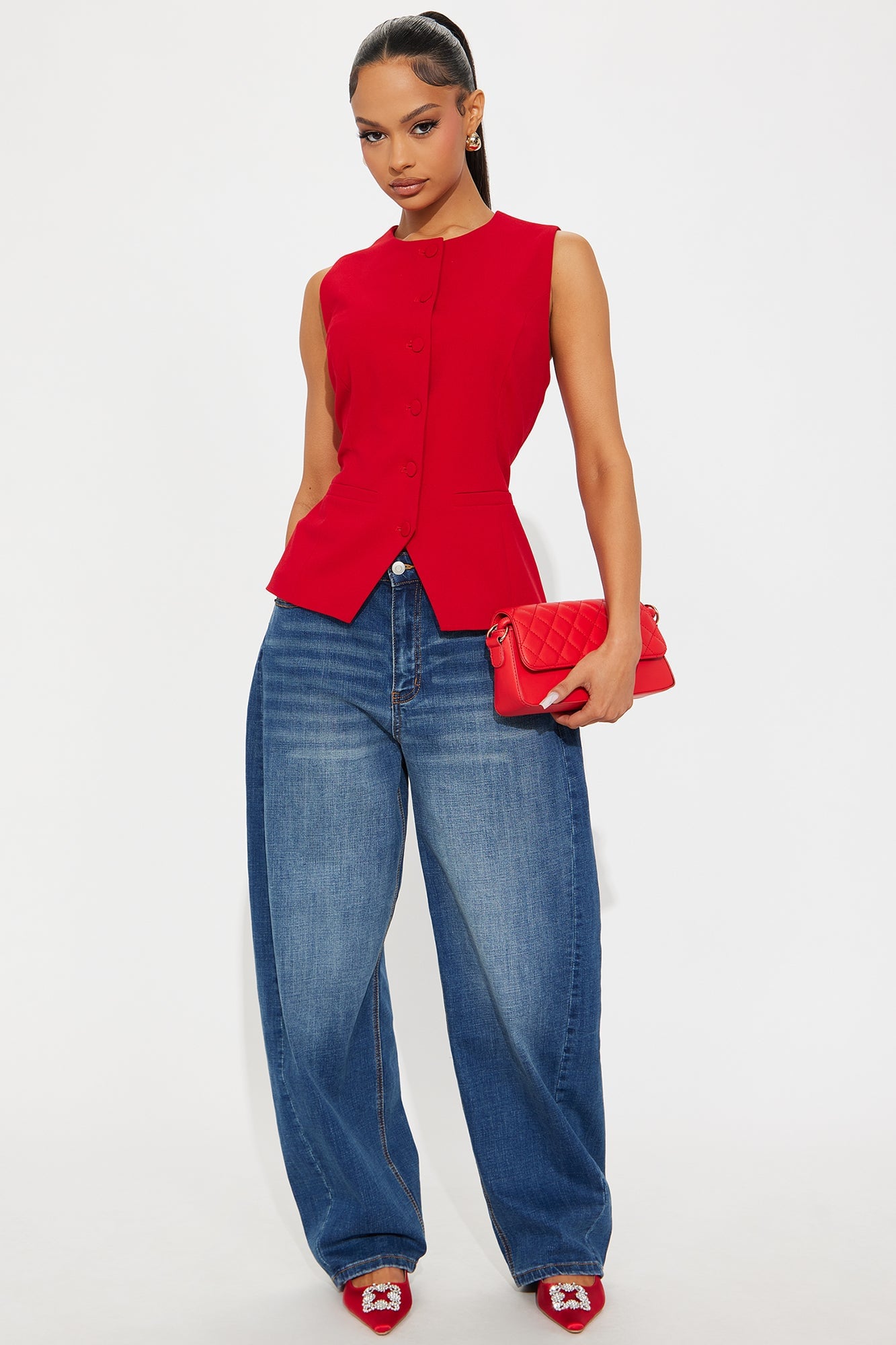 Paloma Business Vest - Red image 6