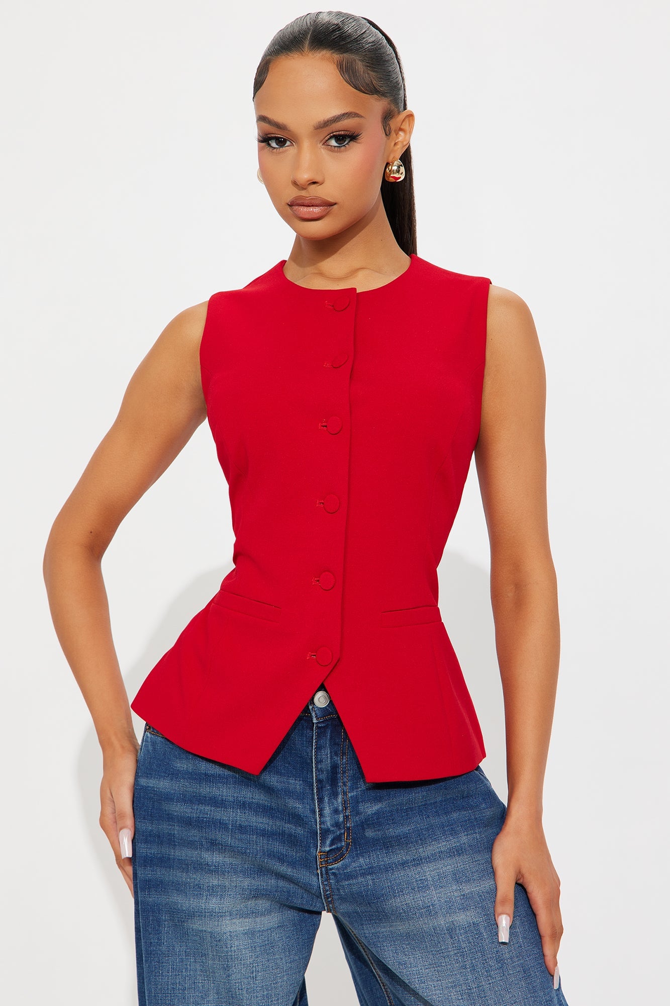 Paloma Business Vest - Red image 5