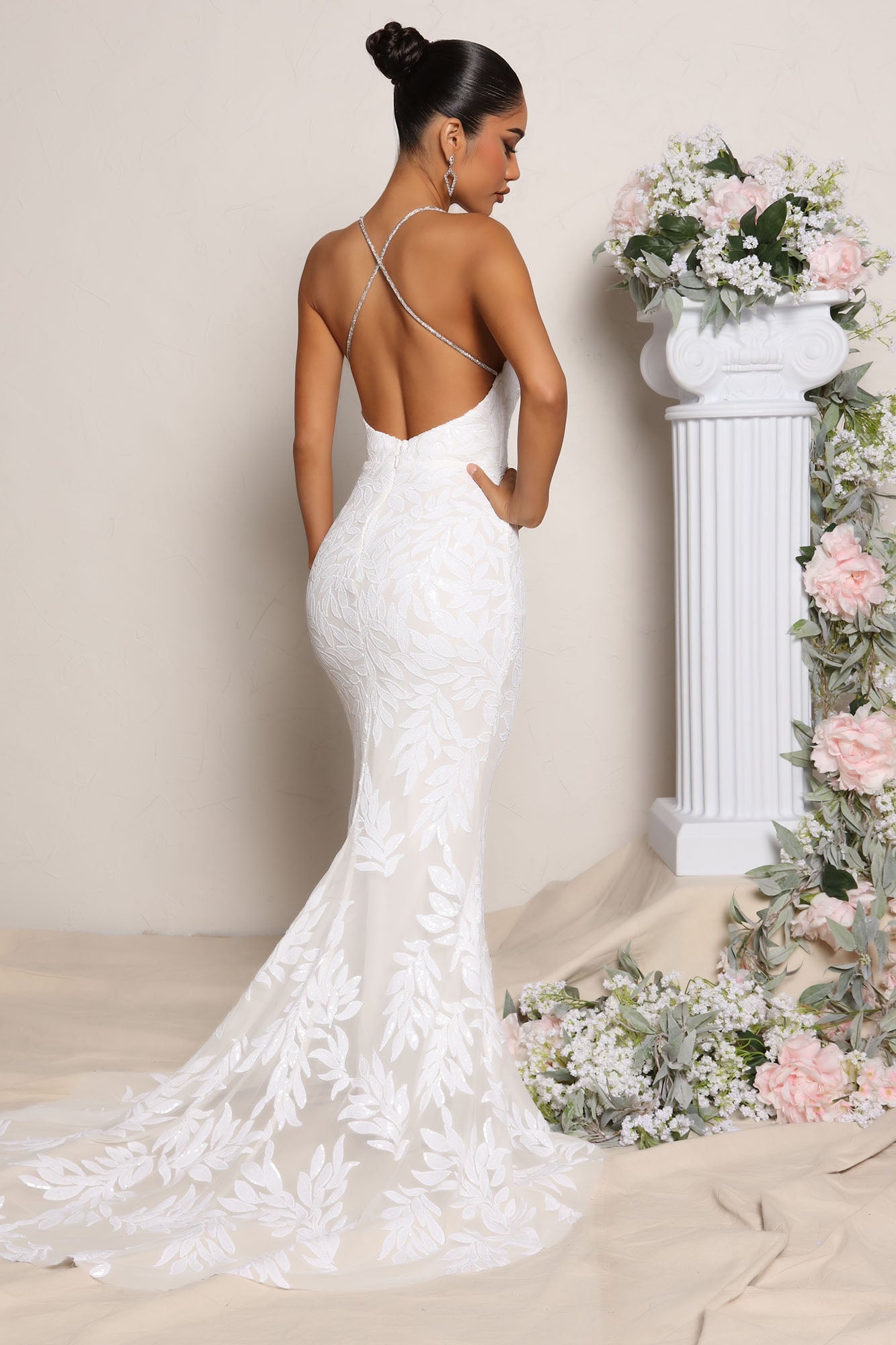 Steadfast Love Sequin Gown - White image 7
