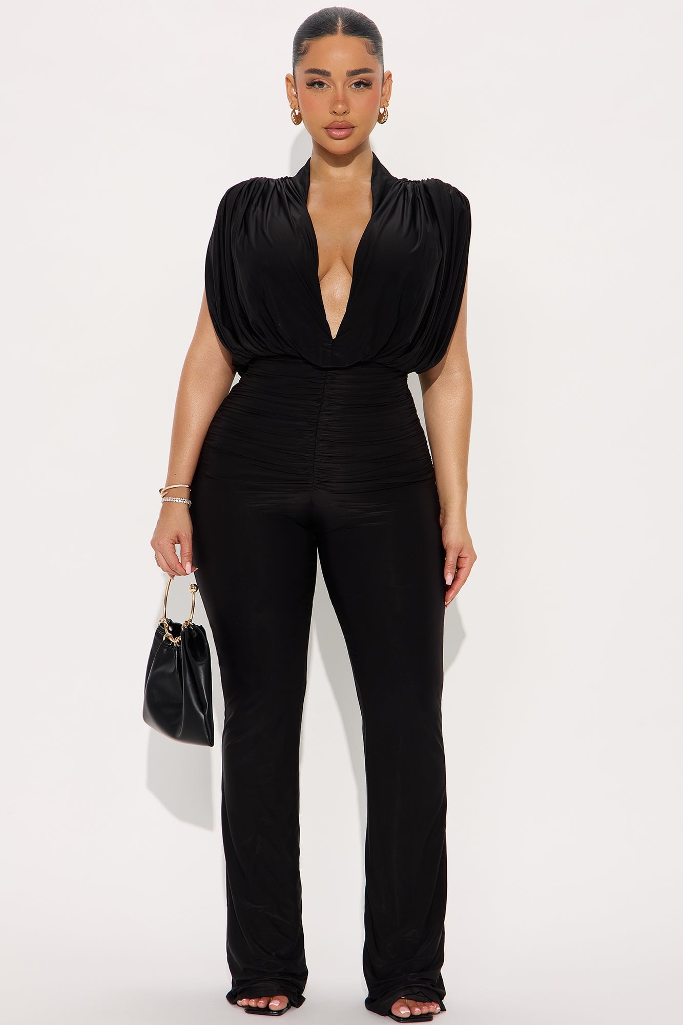 Sleek Seduction Jumpsuit - Black image 4