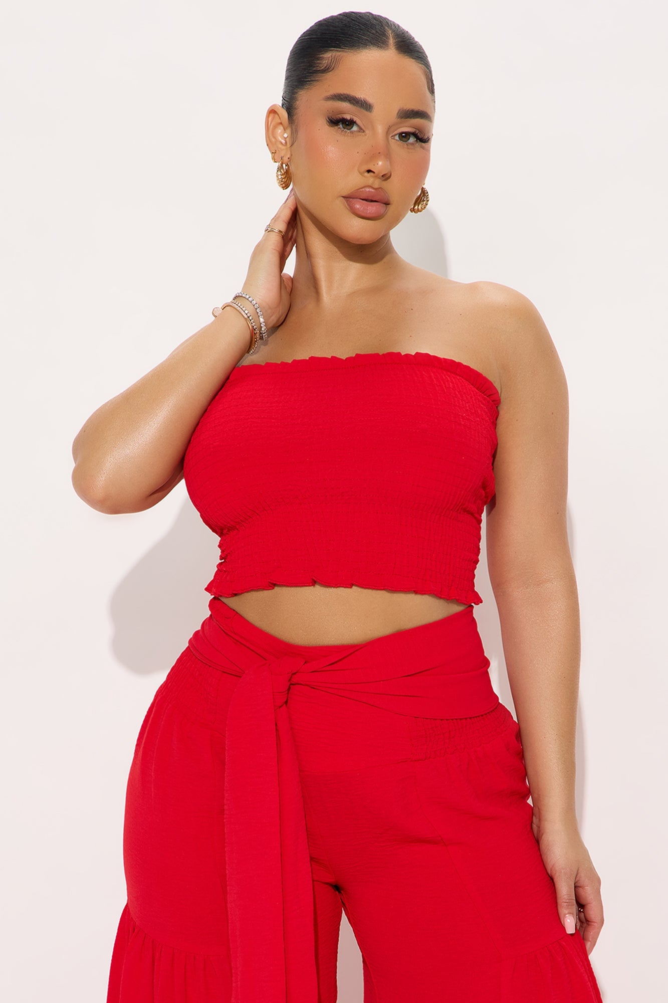Live In Paradise Pant Set - Red image 5