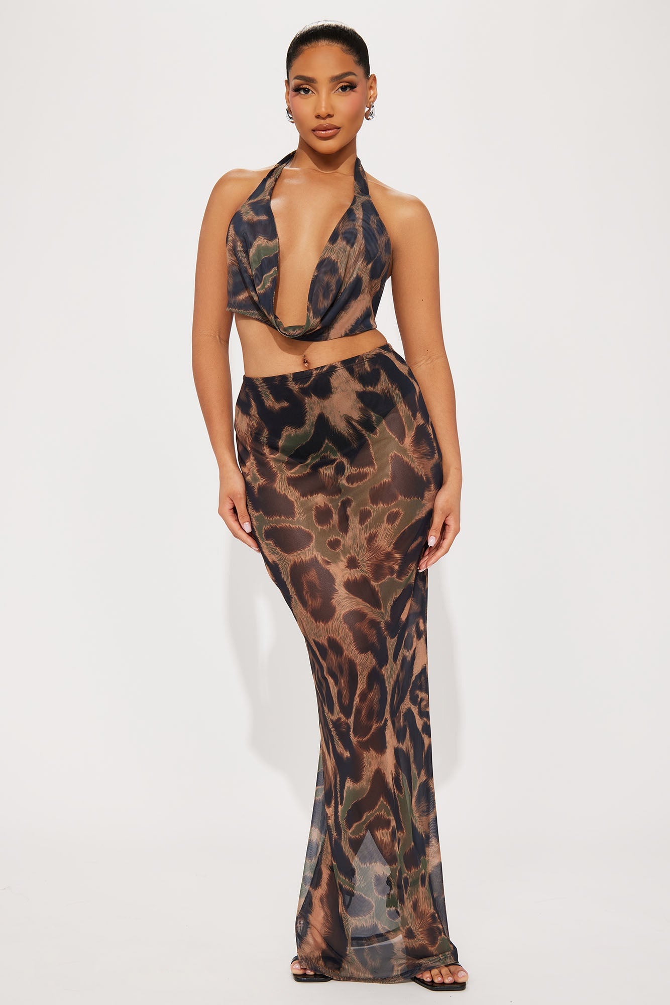 Living Wild Mesh Skirt Set - Leopard image 5