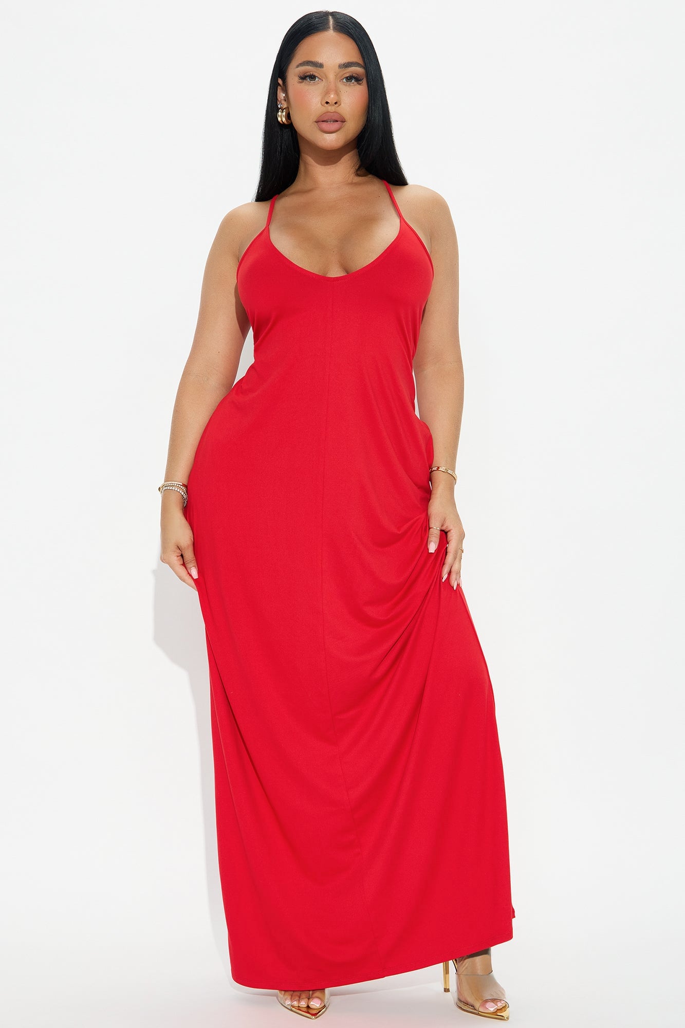 Simple Saturday Maxi Dress - Red image 4