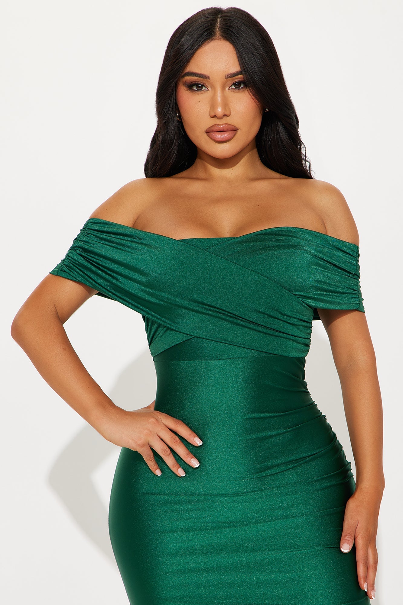 Ignore The Romance Maxi Dress - Hunter image 5