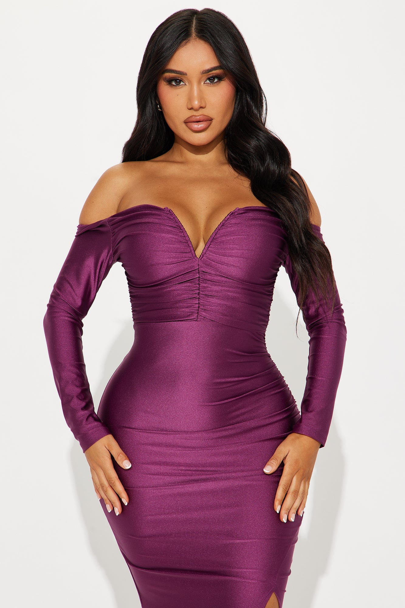 Need To Know Maxi Dress - Plum image 5