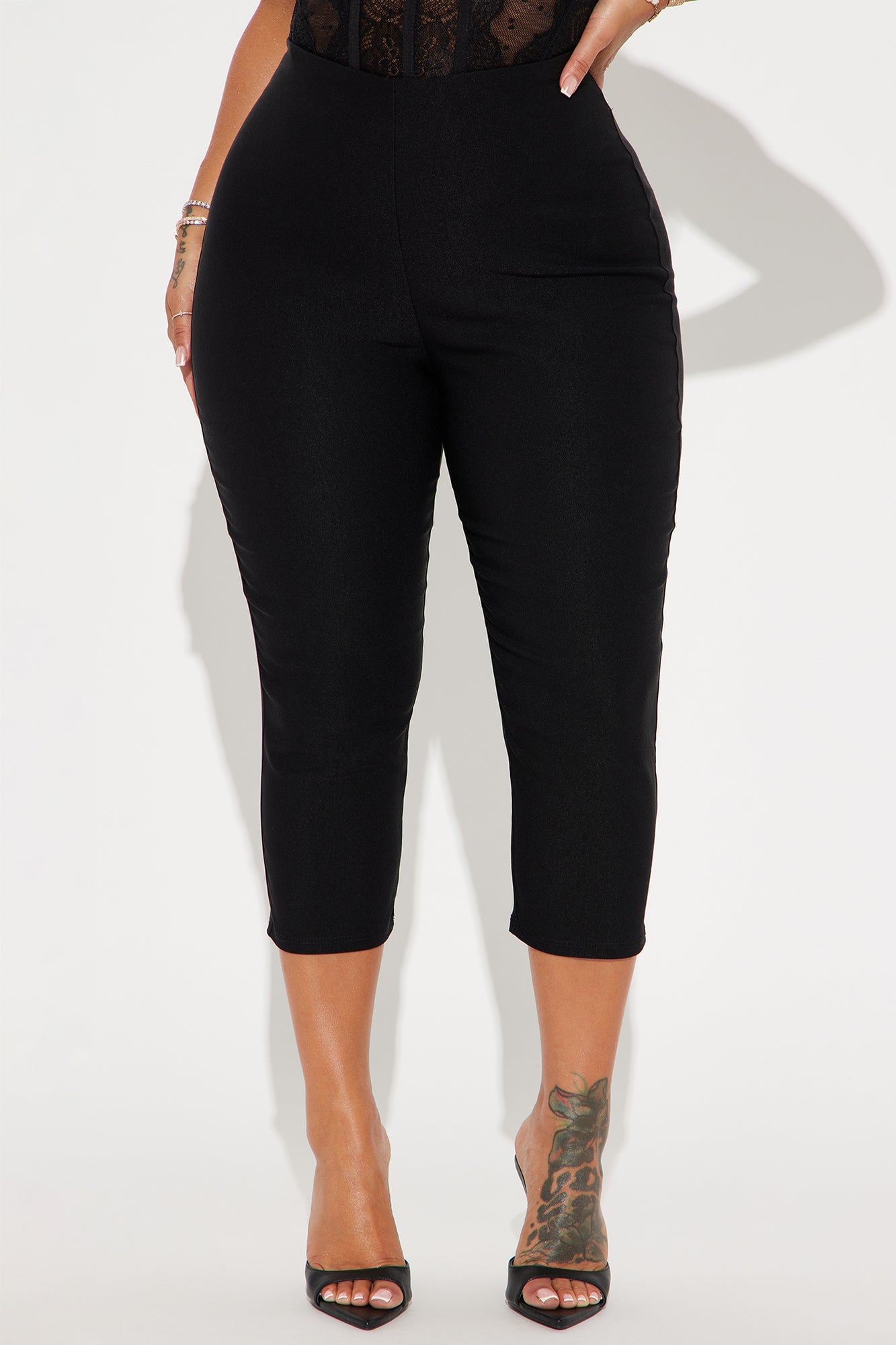 Just A Girl Capri Pant - Black image 5