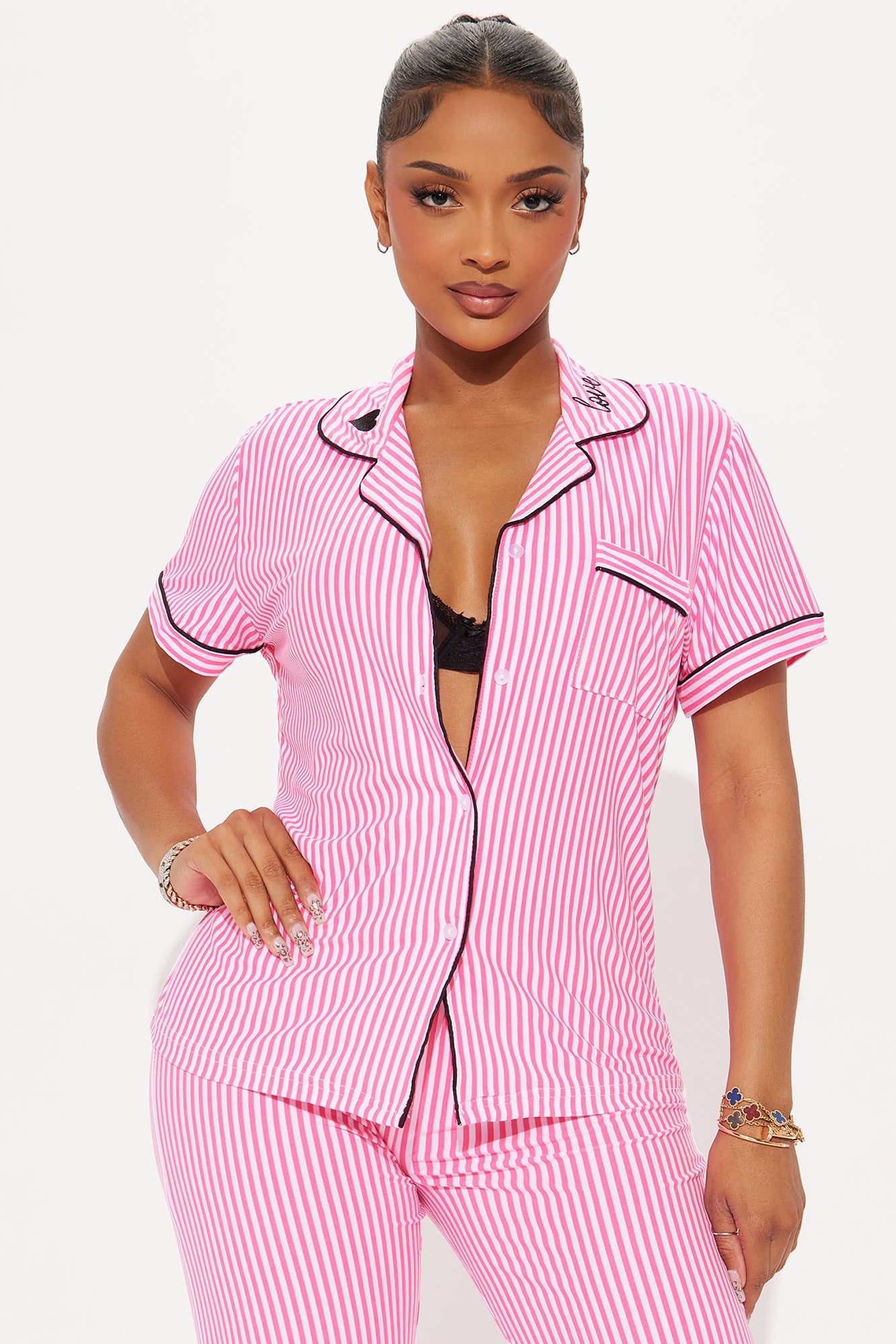 Dreaming Of A Cutie PJ Pant Set - Pink image 5