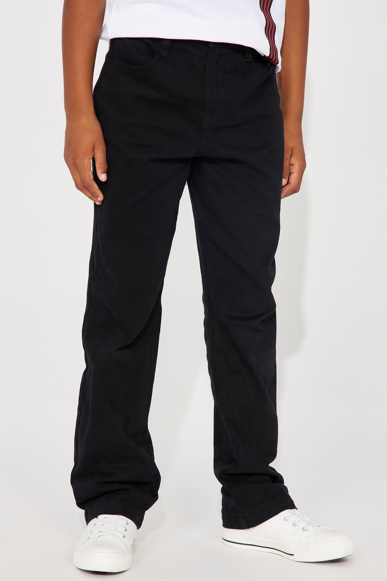 Mini Uniform Straight Leg Pants - Black image 2