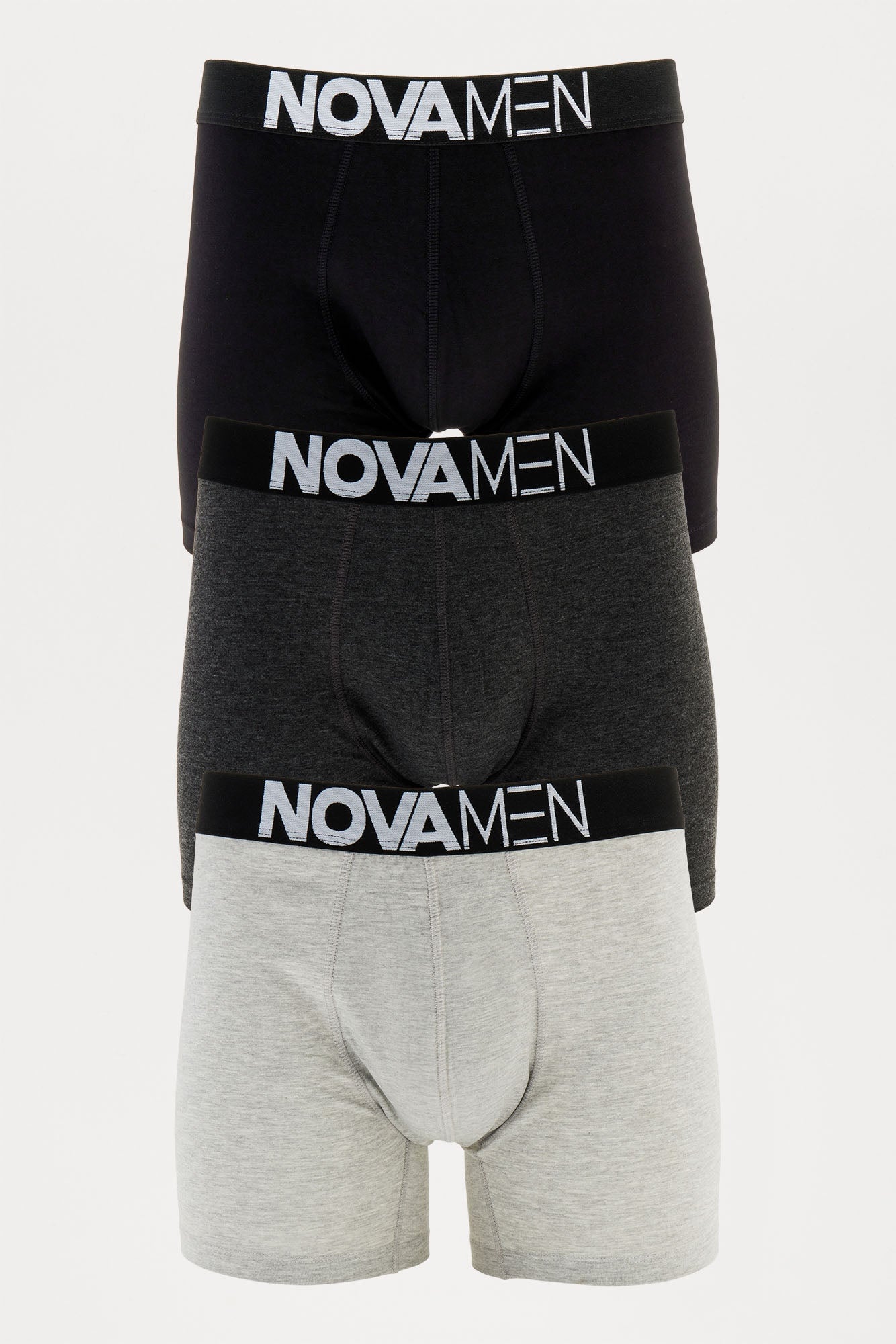 DressMen Boxer Brief 3 Pack - Heather/Combo image 1