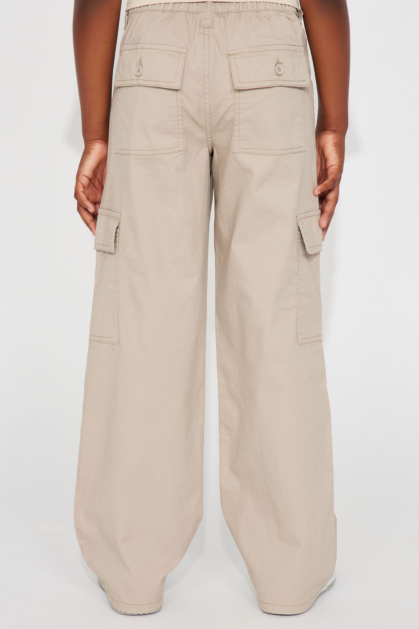 Mini Make It Worth It Straight Leg Uniform Cargo - Khaki image 4