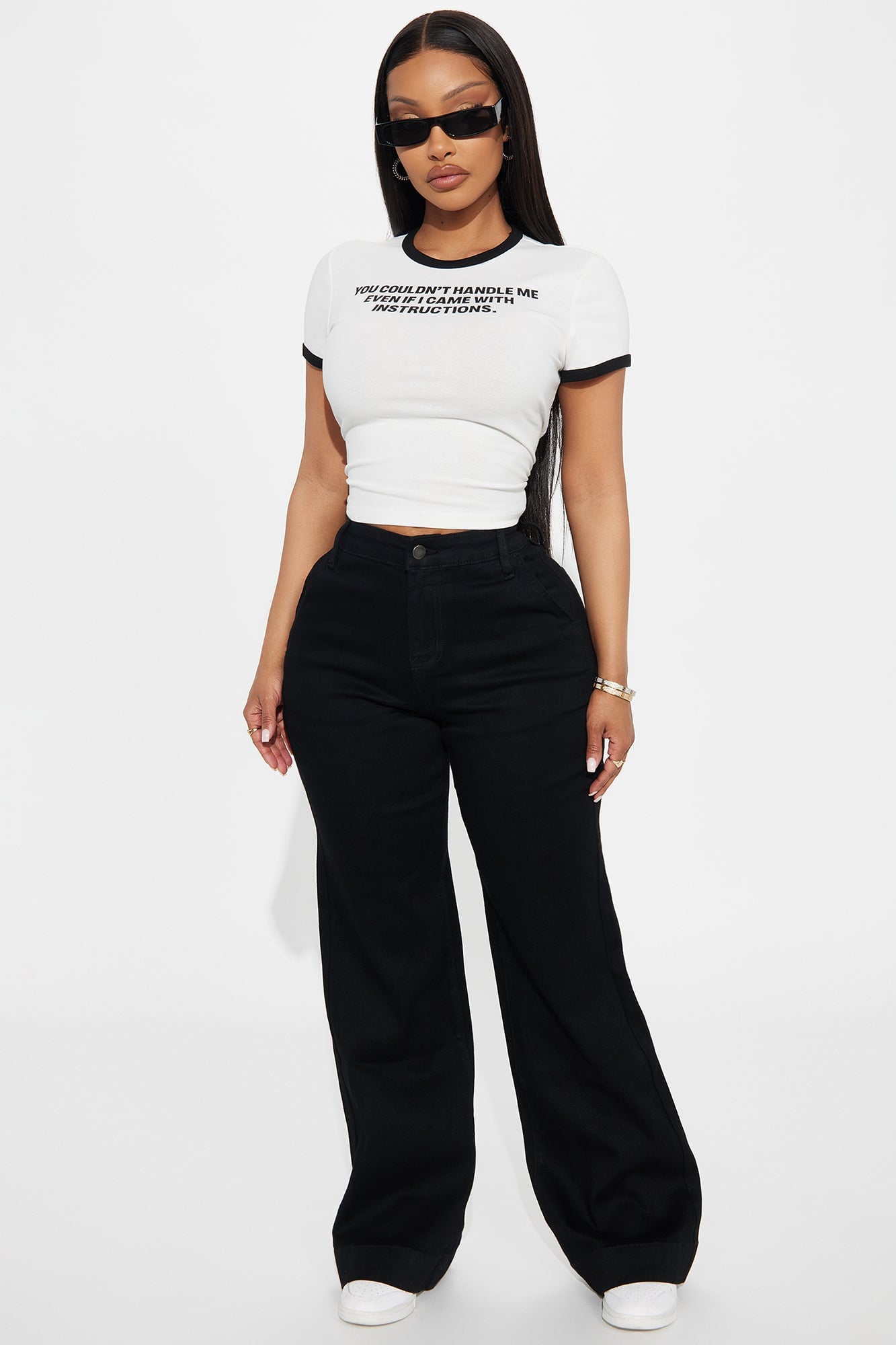 Margot Stretch Trouser Jeans - Black image 4