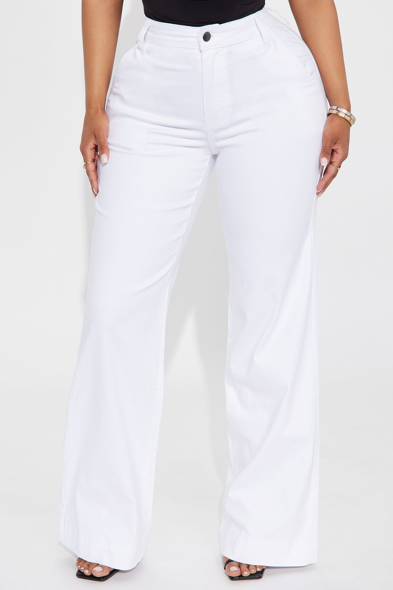 Margot Stretch Trouser Jeans - White image 5