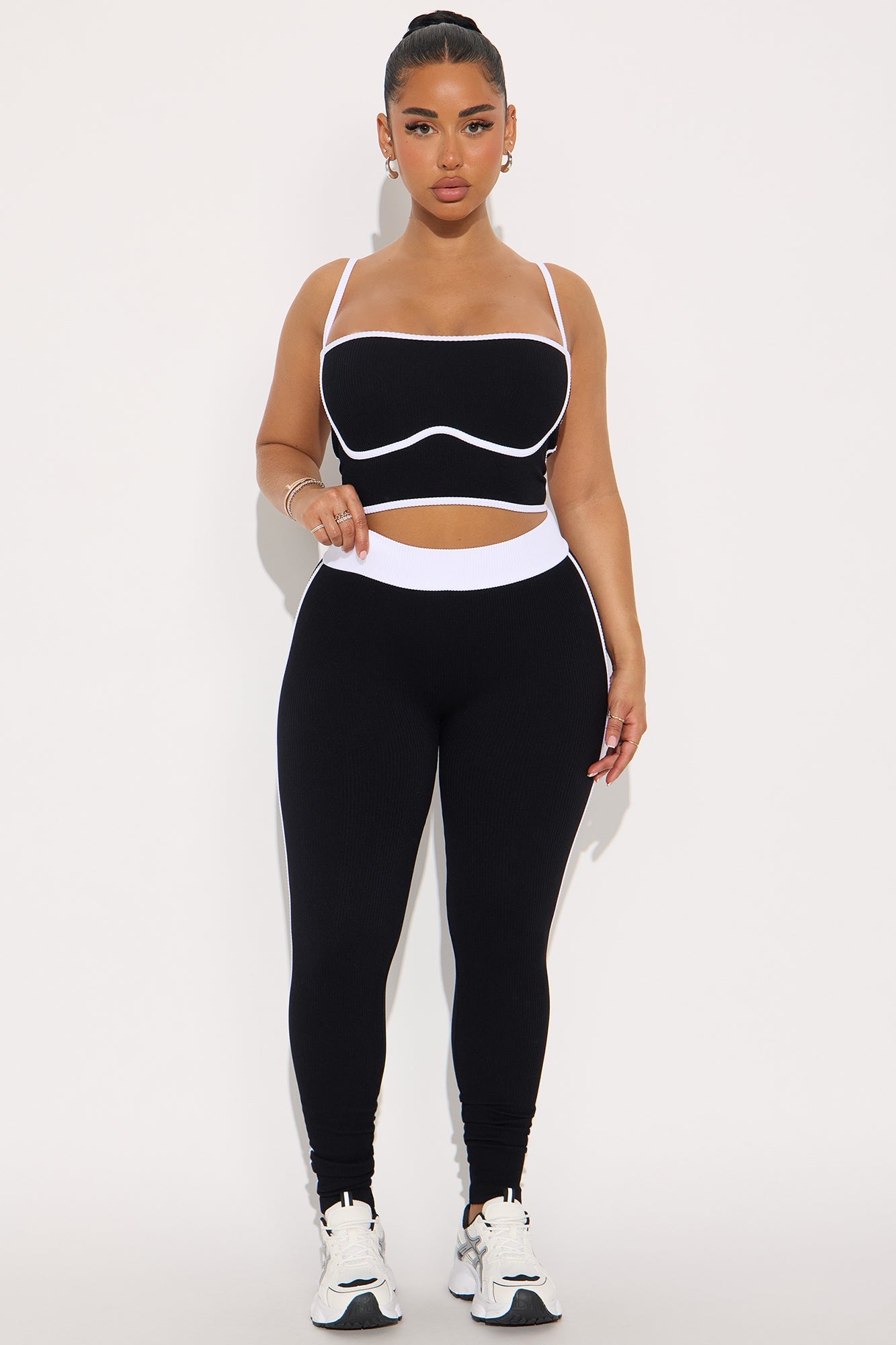 Pushing Limits Seamless Legging Pant Set - Black image 5