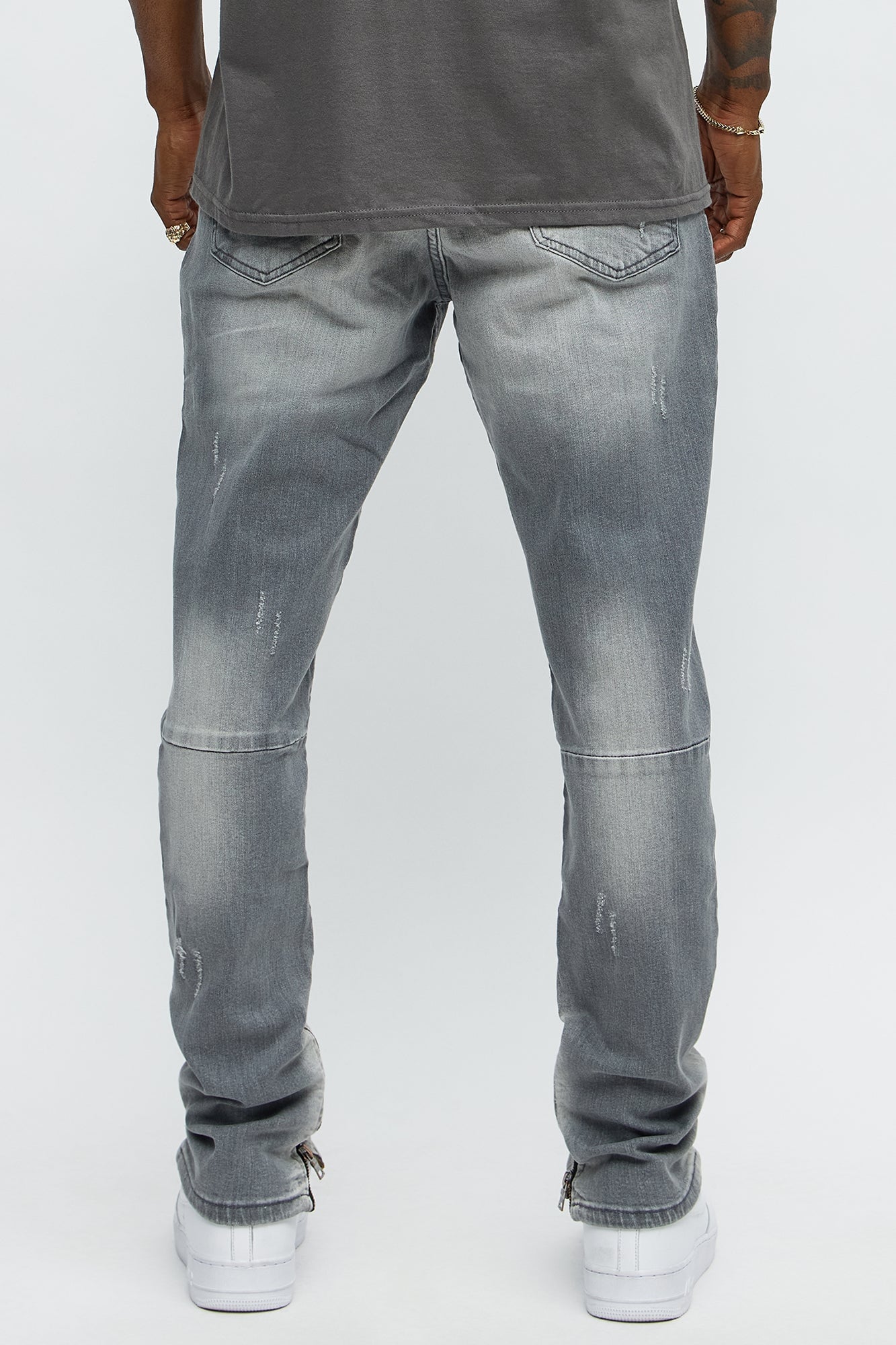 Stay Positive Skinny Jean - Grey image 9