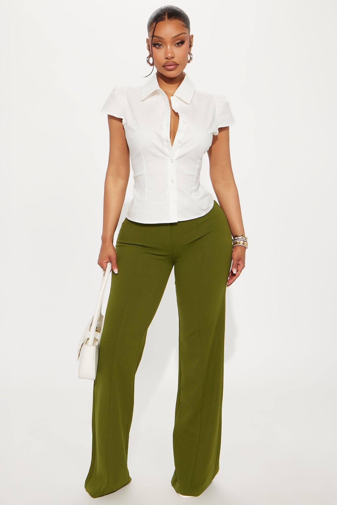 Soft Girl Season Poplin Top - Cream image 6