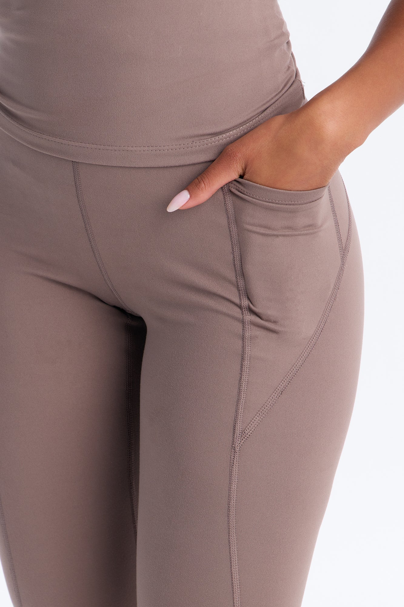 Myla Lounge Tricot Leggings - Stone image 3