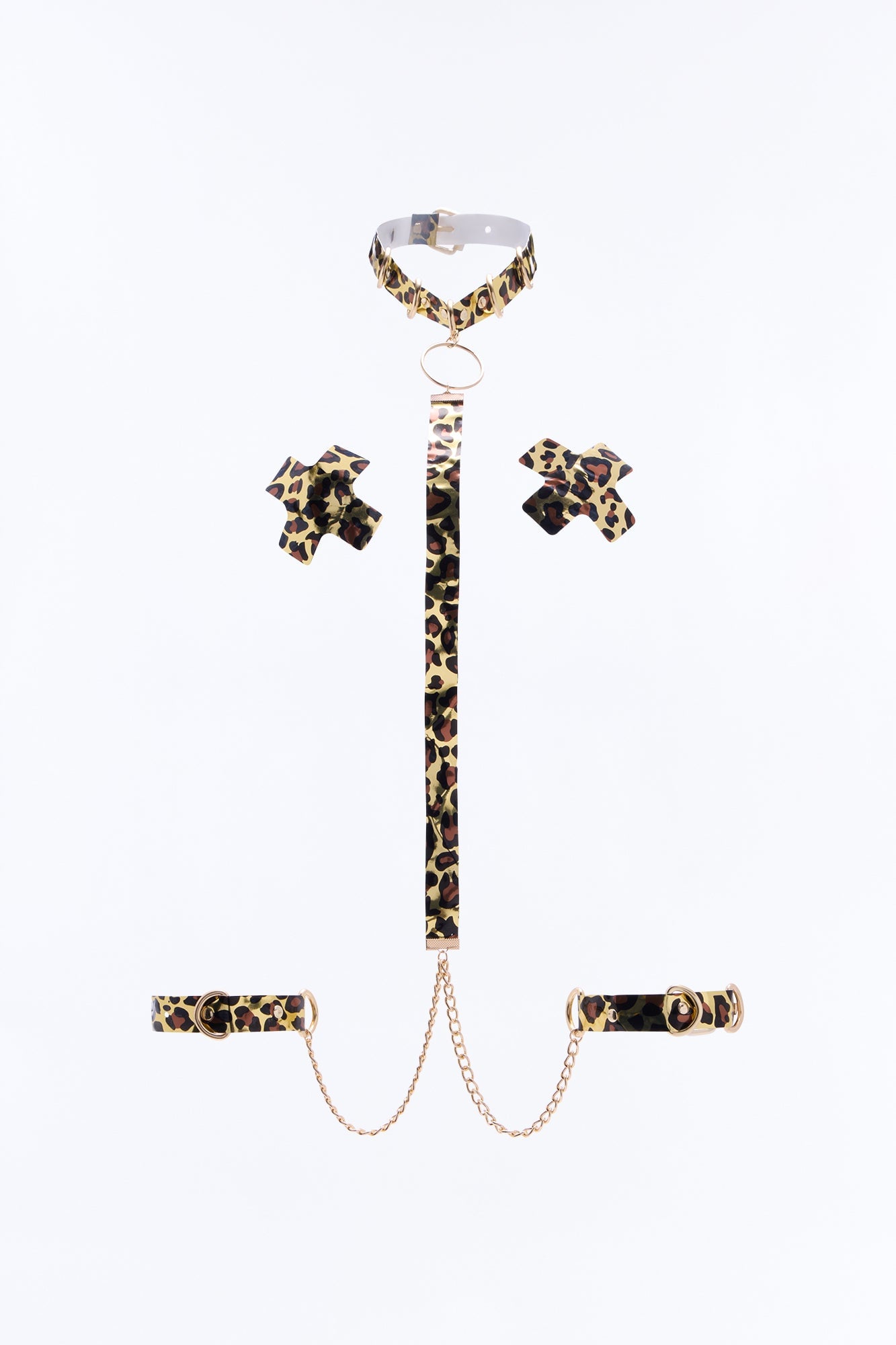 Midnight Leopard Seduction Pastie Accessories - Leopard image 1