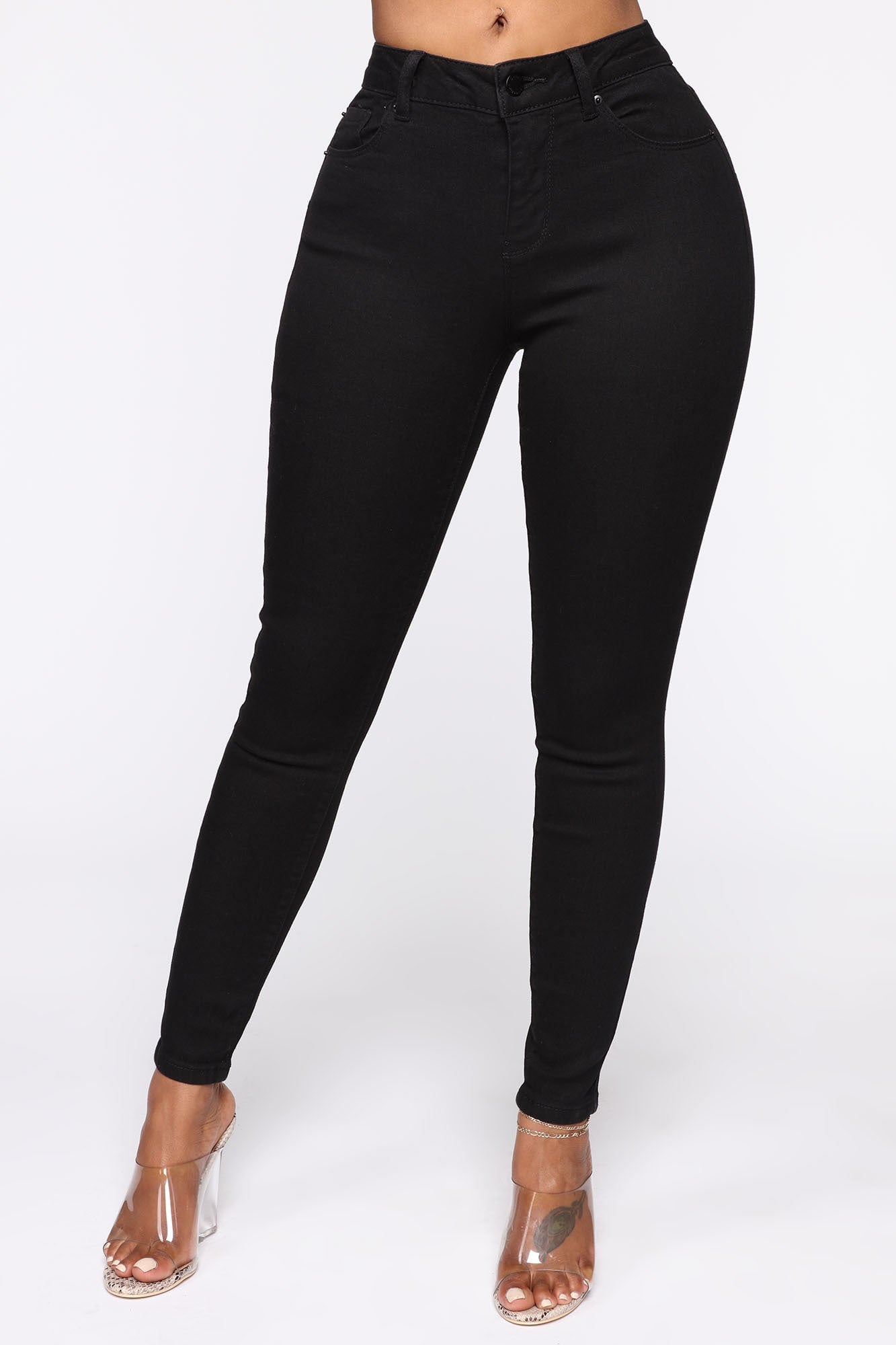 Can't Believe It! Booty Shaping Skinny Jeans - Black image 10