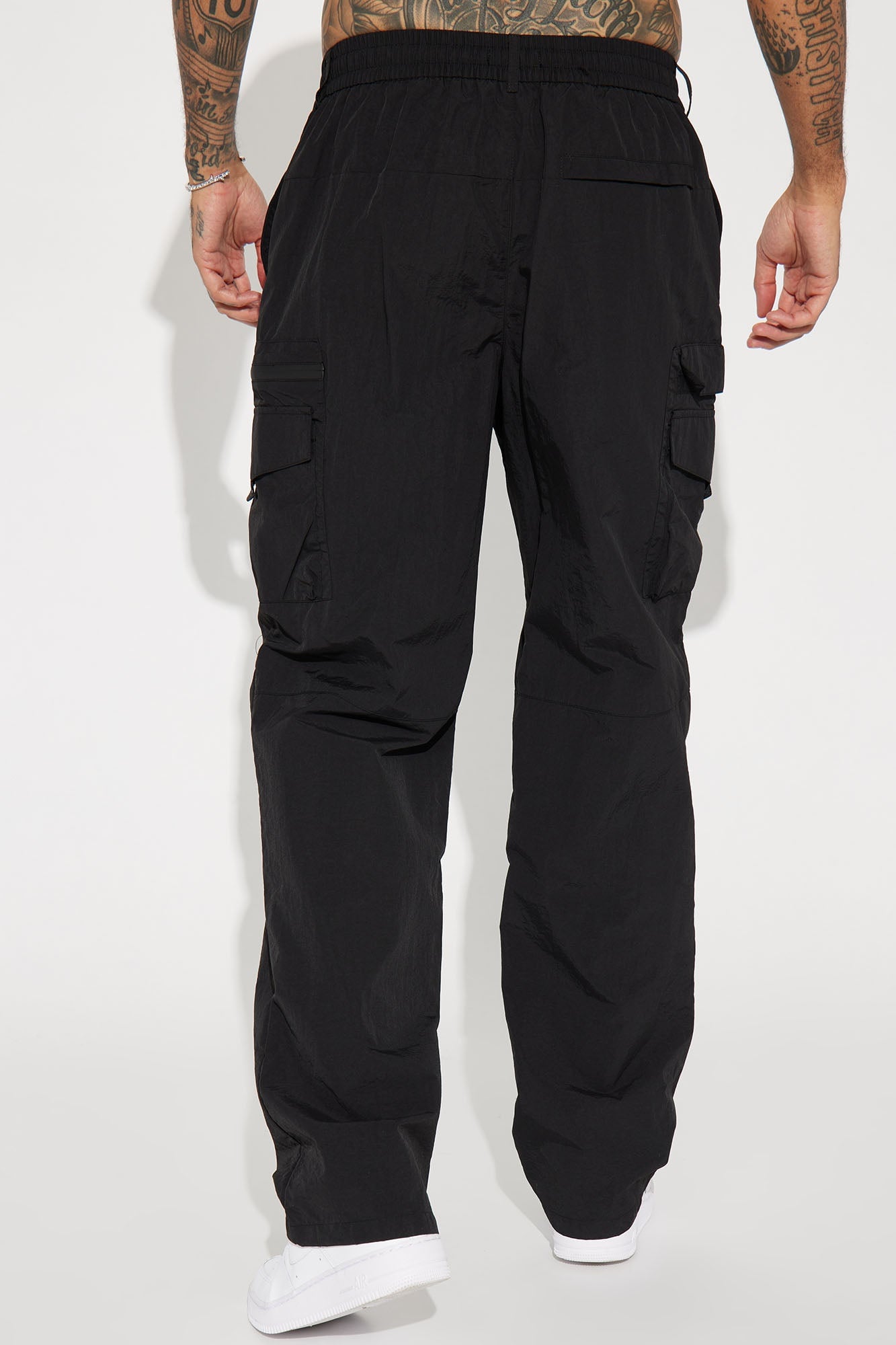 Echo Nylon Straight Cargo Pants - Black image 9