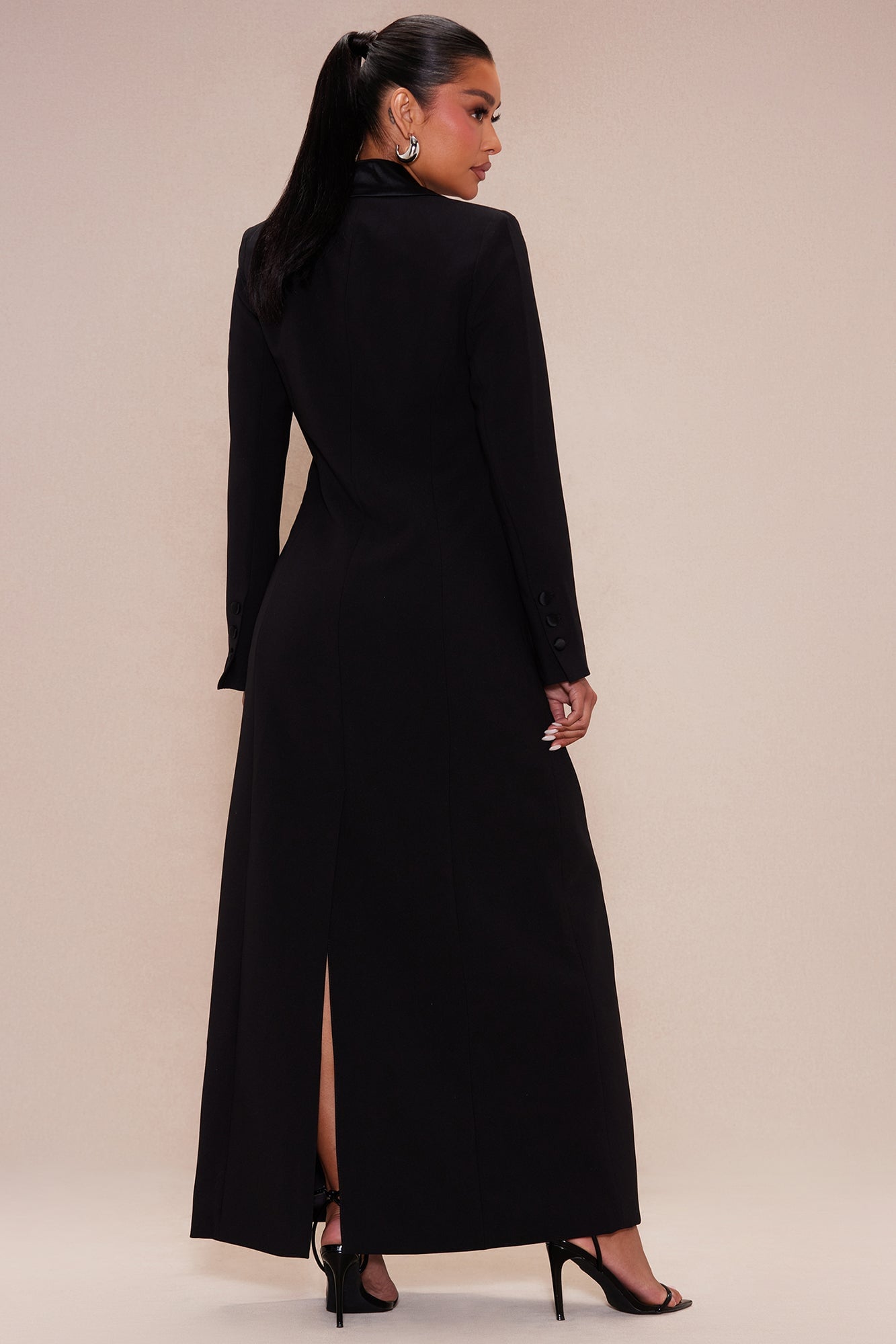 Margo Maxi Blazer Short Suit Set - Black image 11