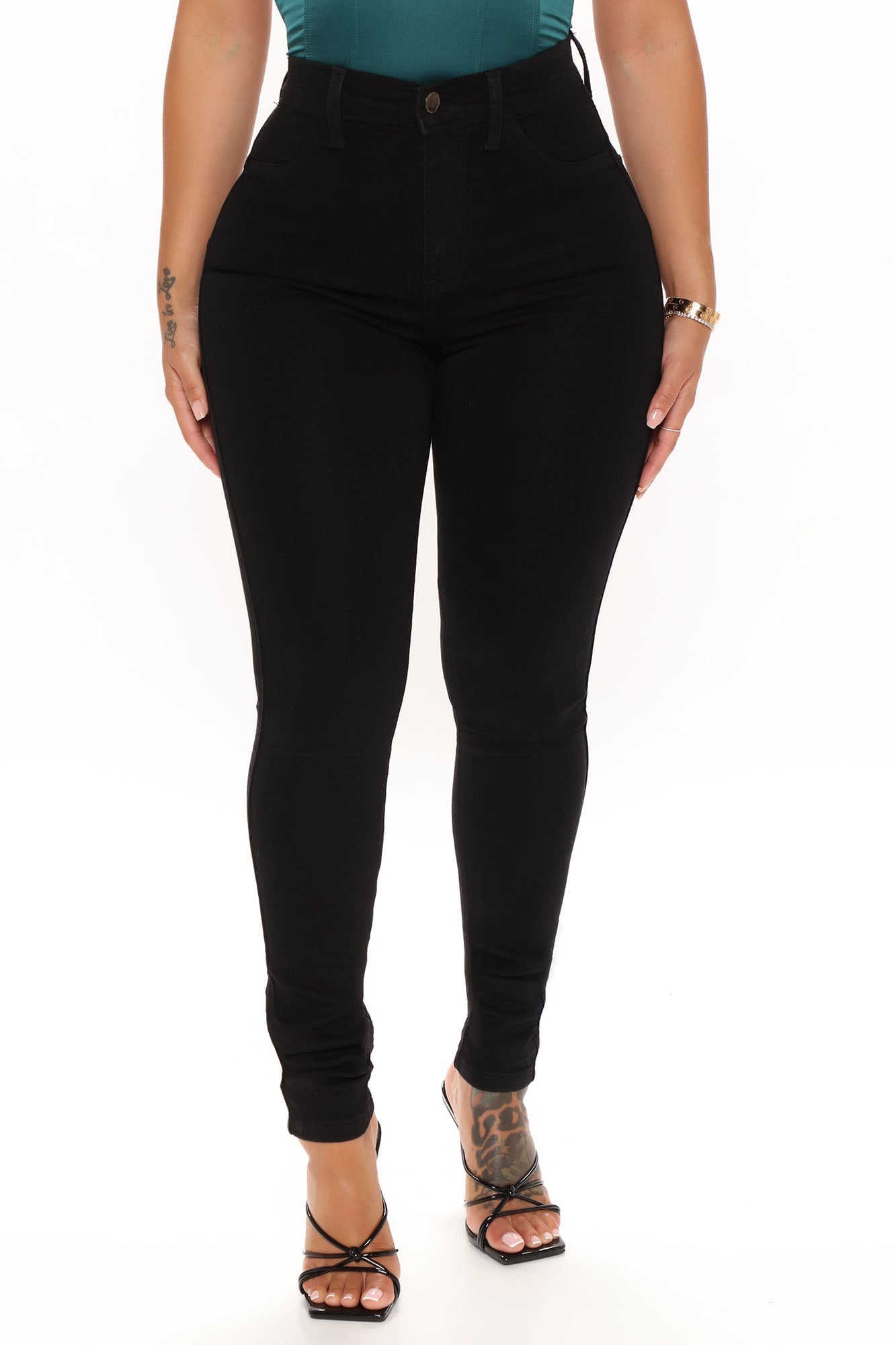 Classic Beauty Booty Lifter Skinny Jeans - Black image 6