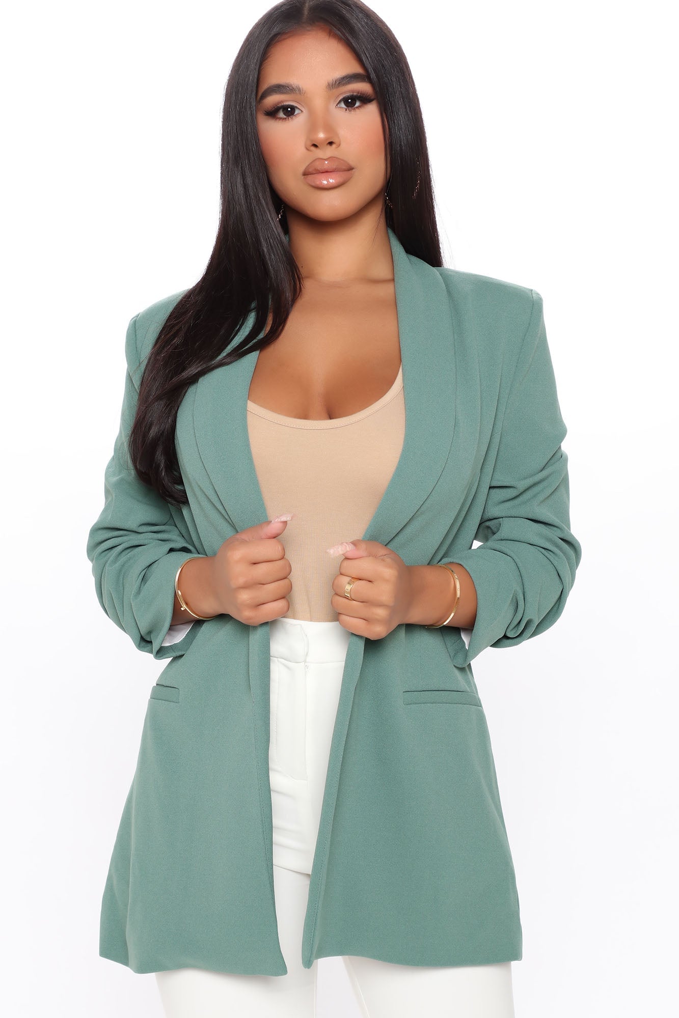 The Celine Blazer - Sage image 4
