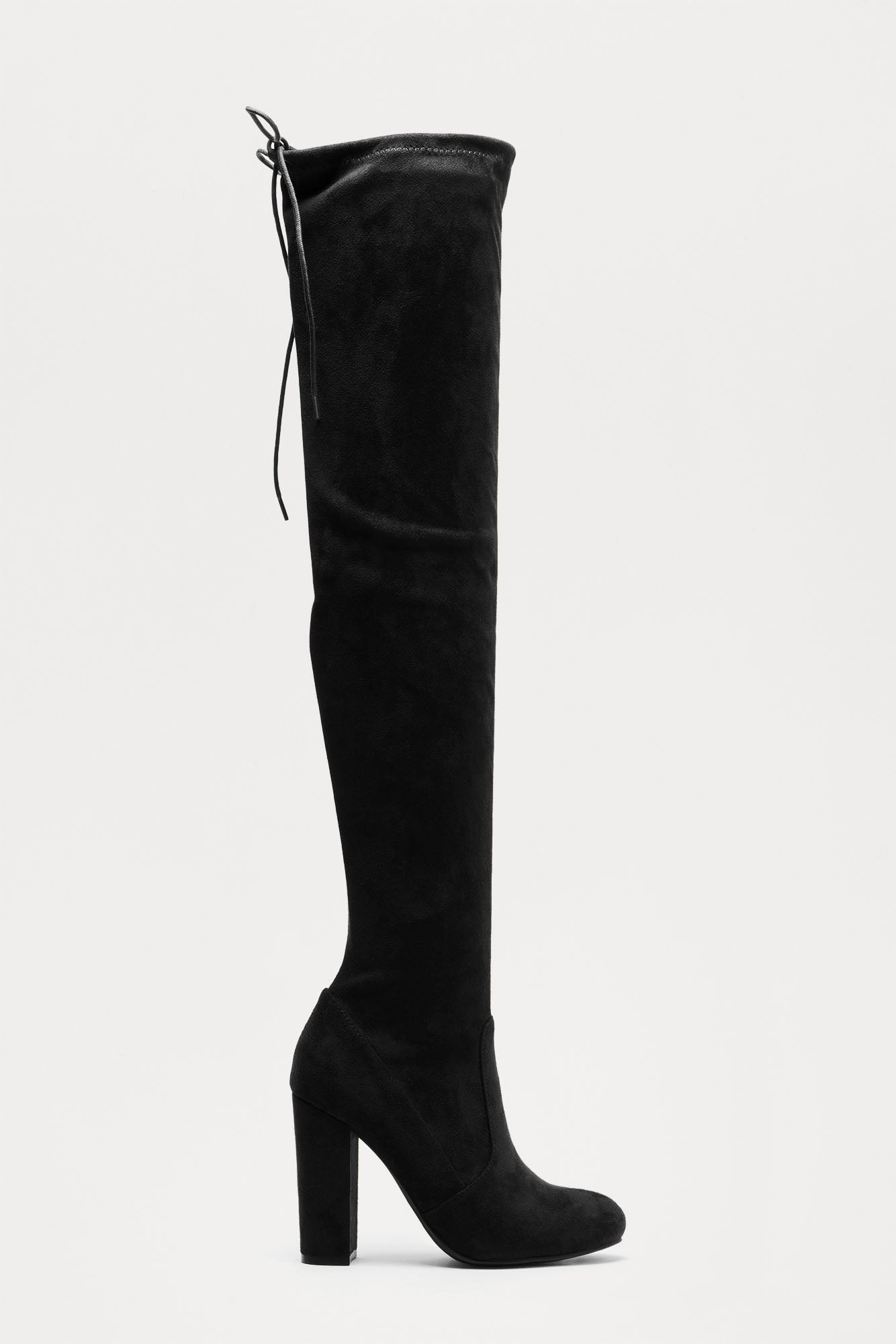 Pretty In Thigh High Boots - Black image 7