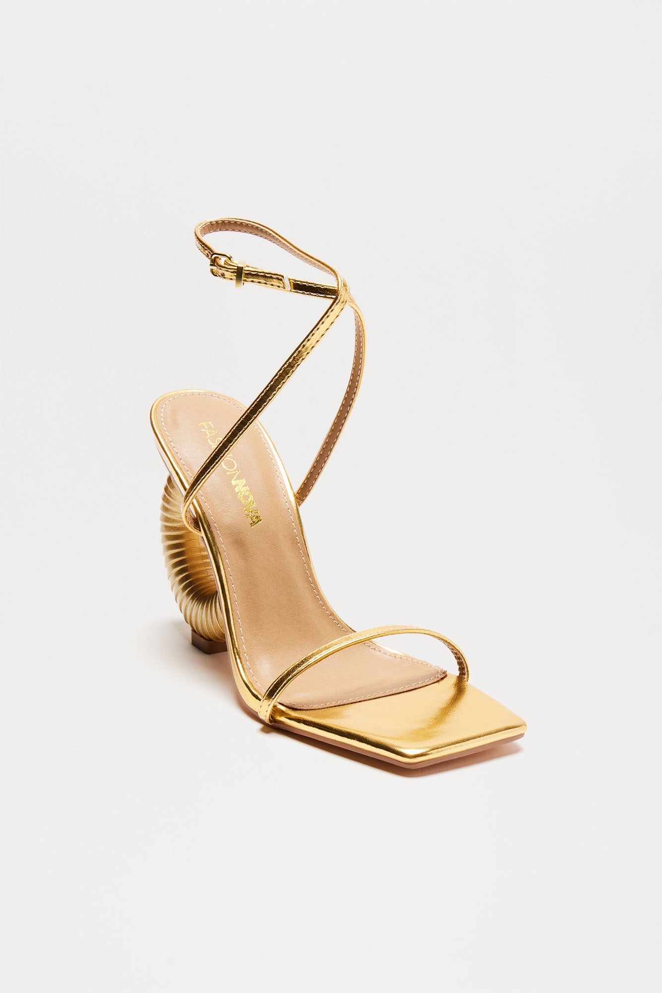 All About It Heeled Sandals - Gold image 4