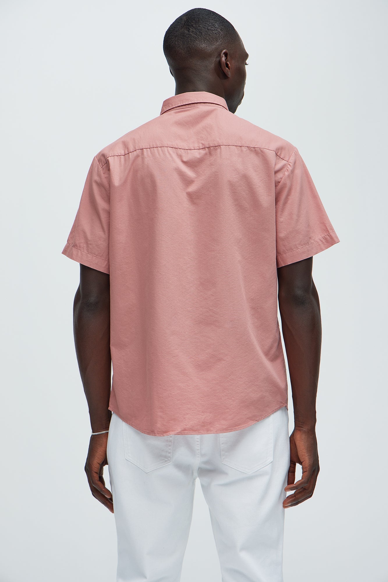 Ryland Short Sleeve Button Up Shirt - Mauve image 9