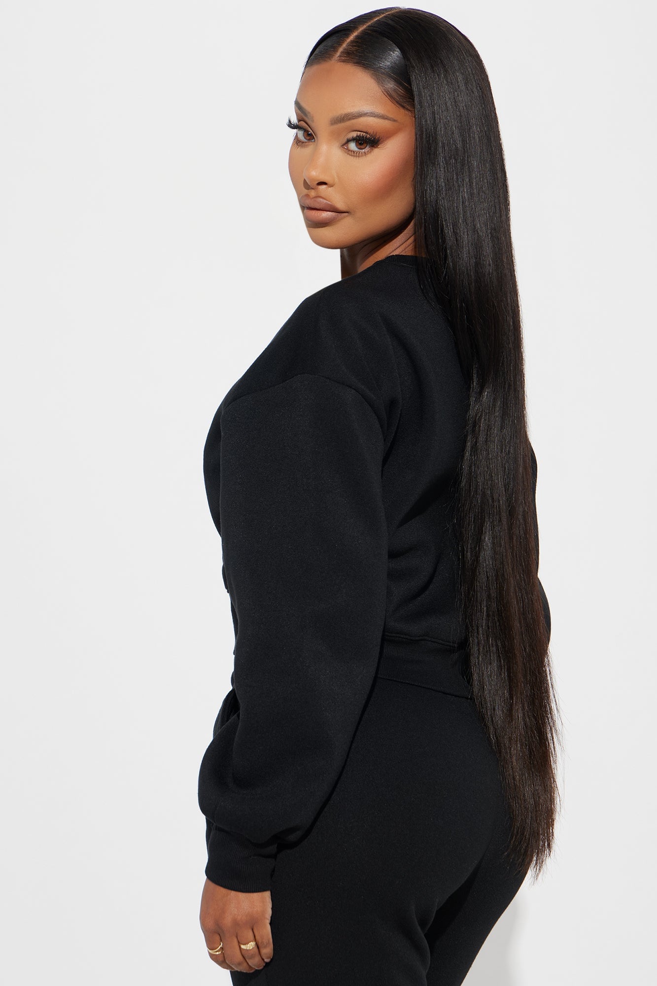 Candice Lounge Crew Neck - Black image 6