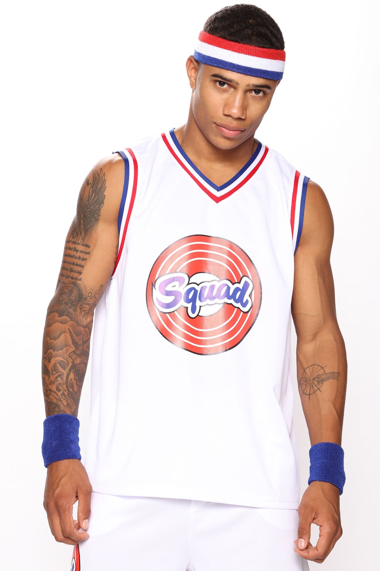 Basketball Bunny Boss 4 Piece Costume Set - White image 2