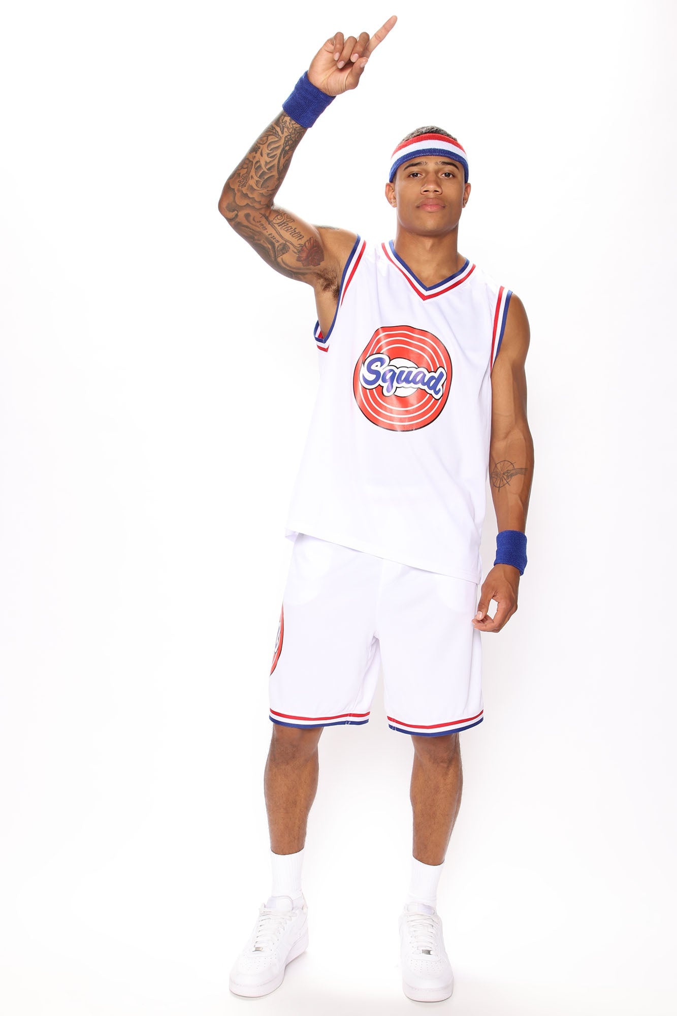 Basketball Bunny Boss 4 Piece Costume Set - White image 3