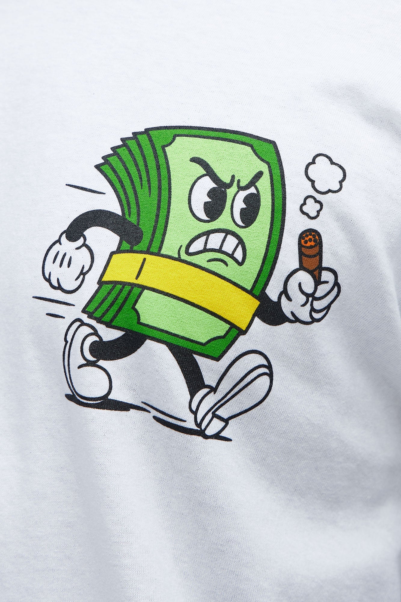 Always Chase The Money Short Sleeve Tee - White image 8