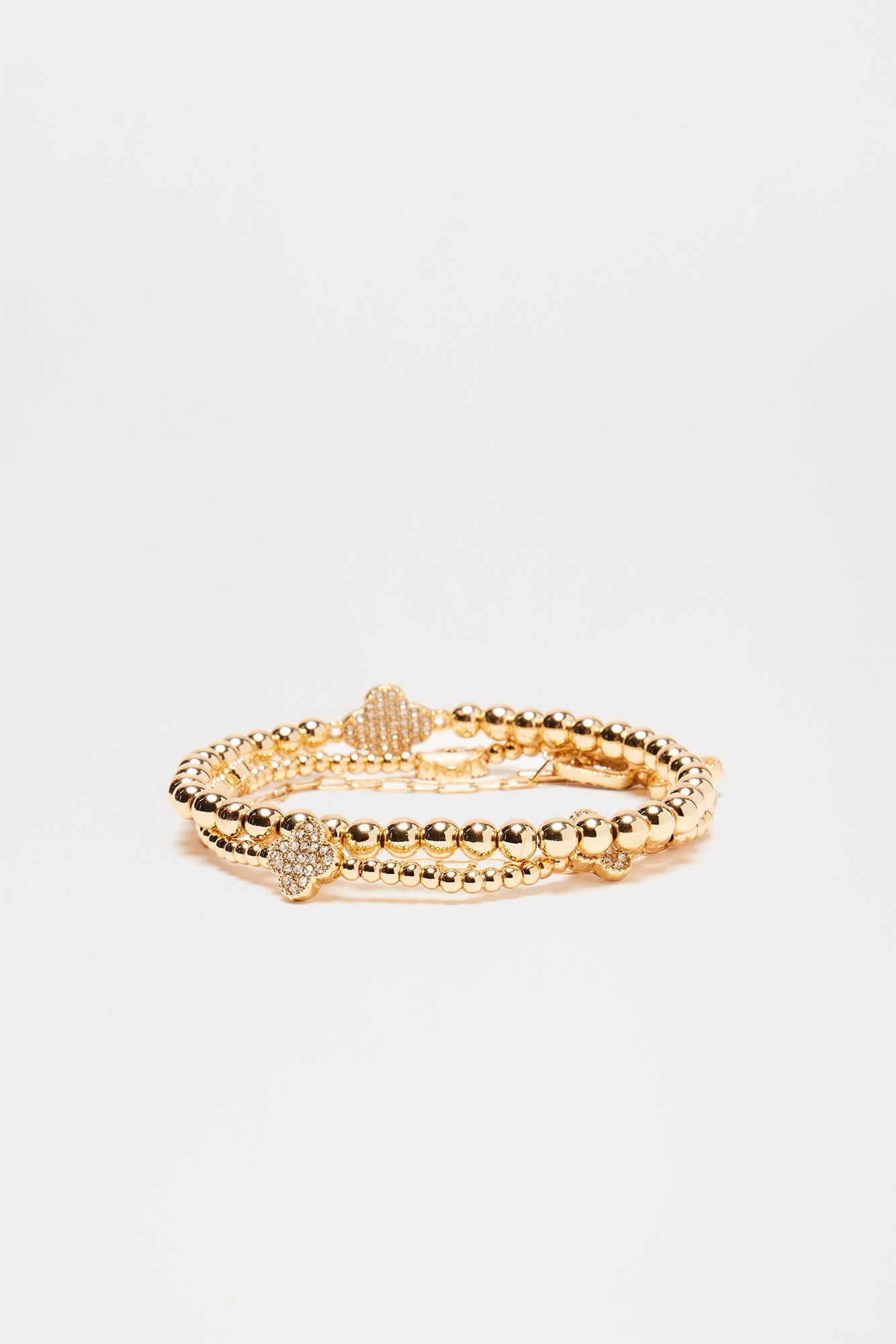 Bailey Beads 3 Piece Bracelet Set - Gold image 3