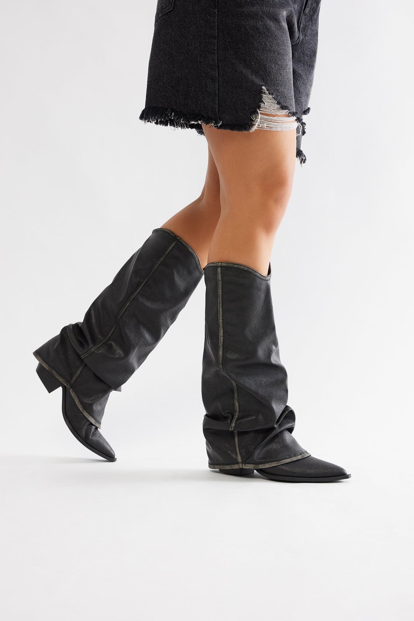 Mason Overlay Boots - Black image 2