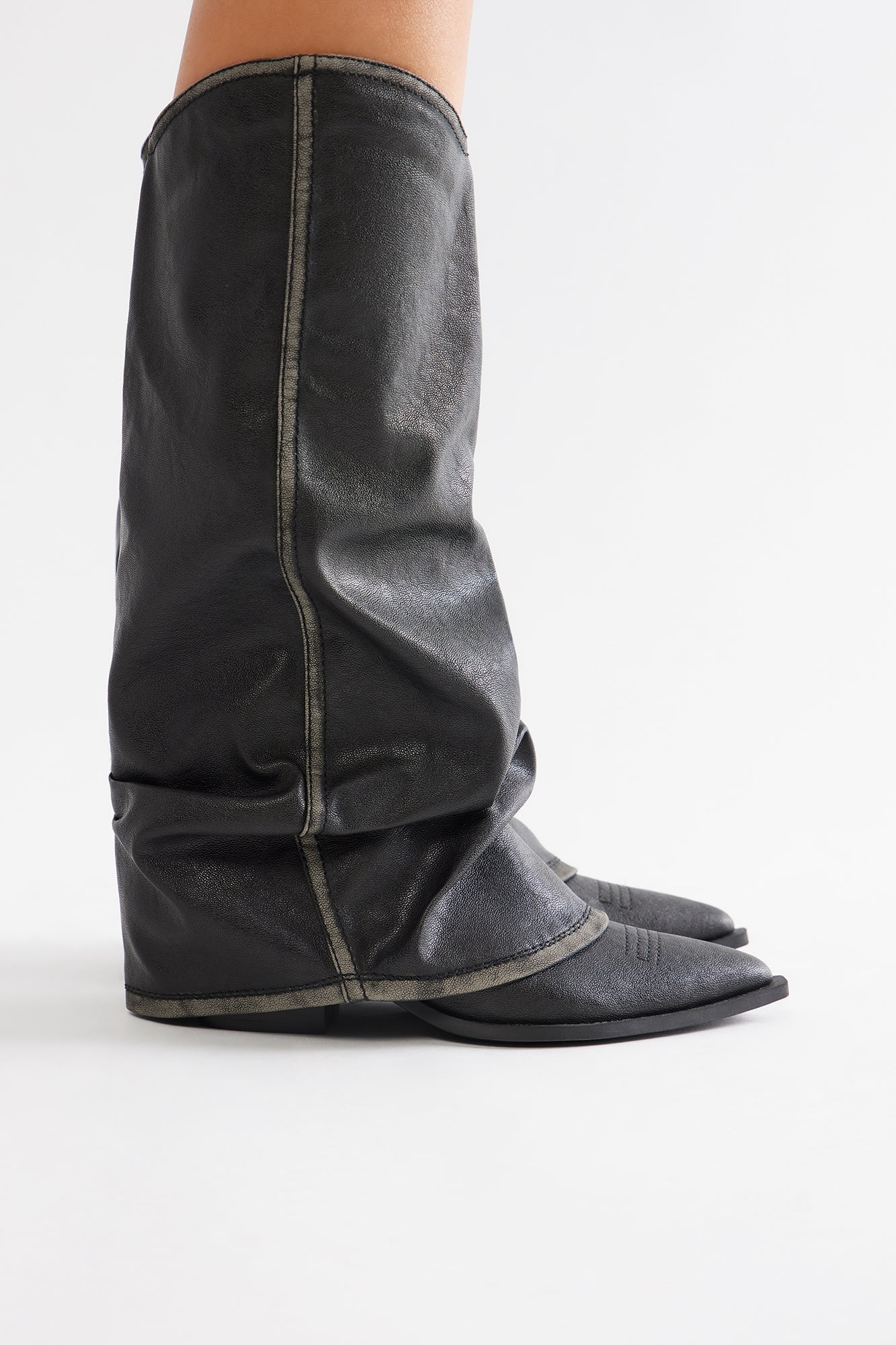 Mason Overlay Boots - Black image 4