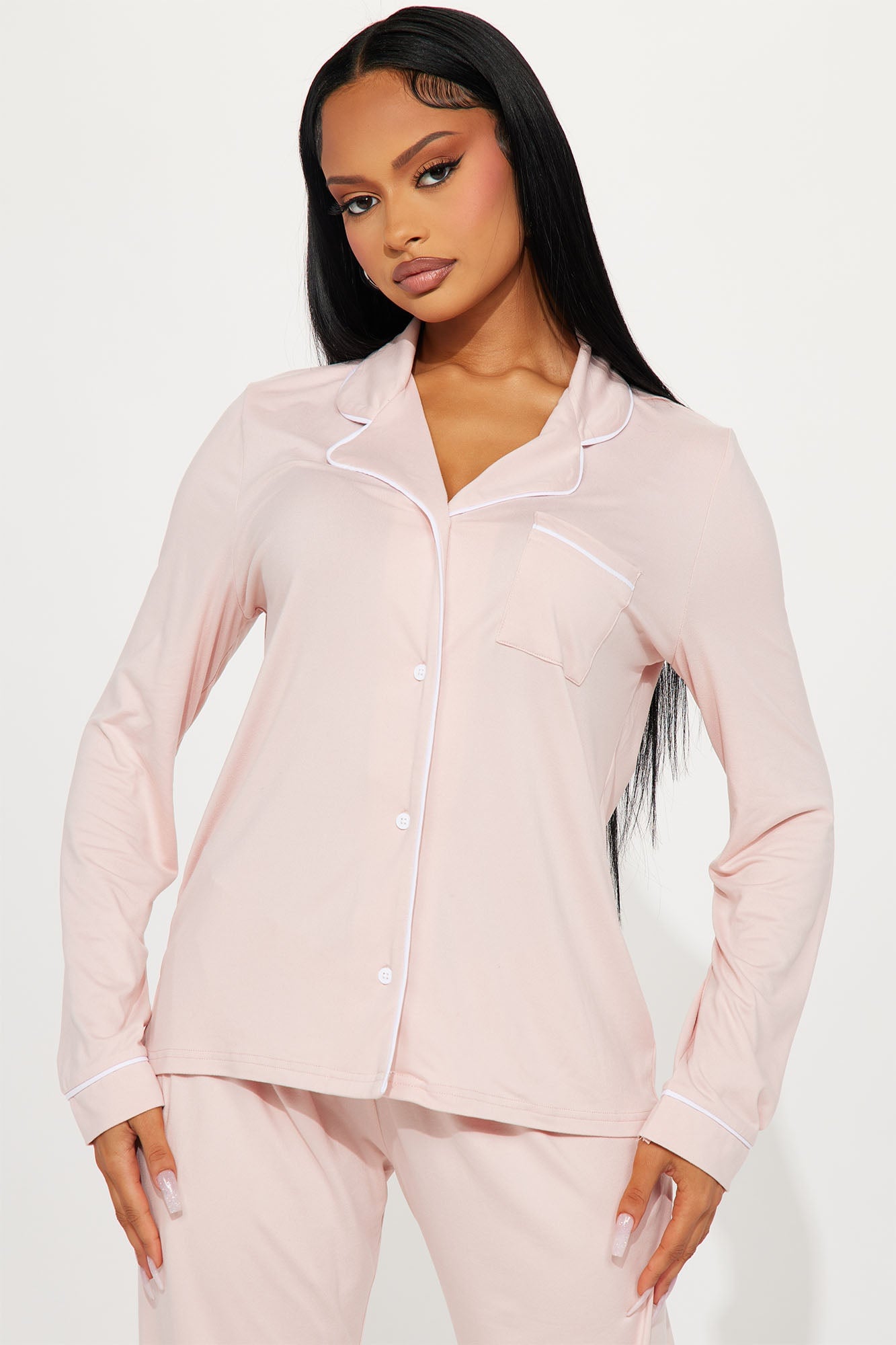 Relax With Me PJ Pant Set - Pink image 5