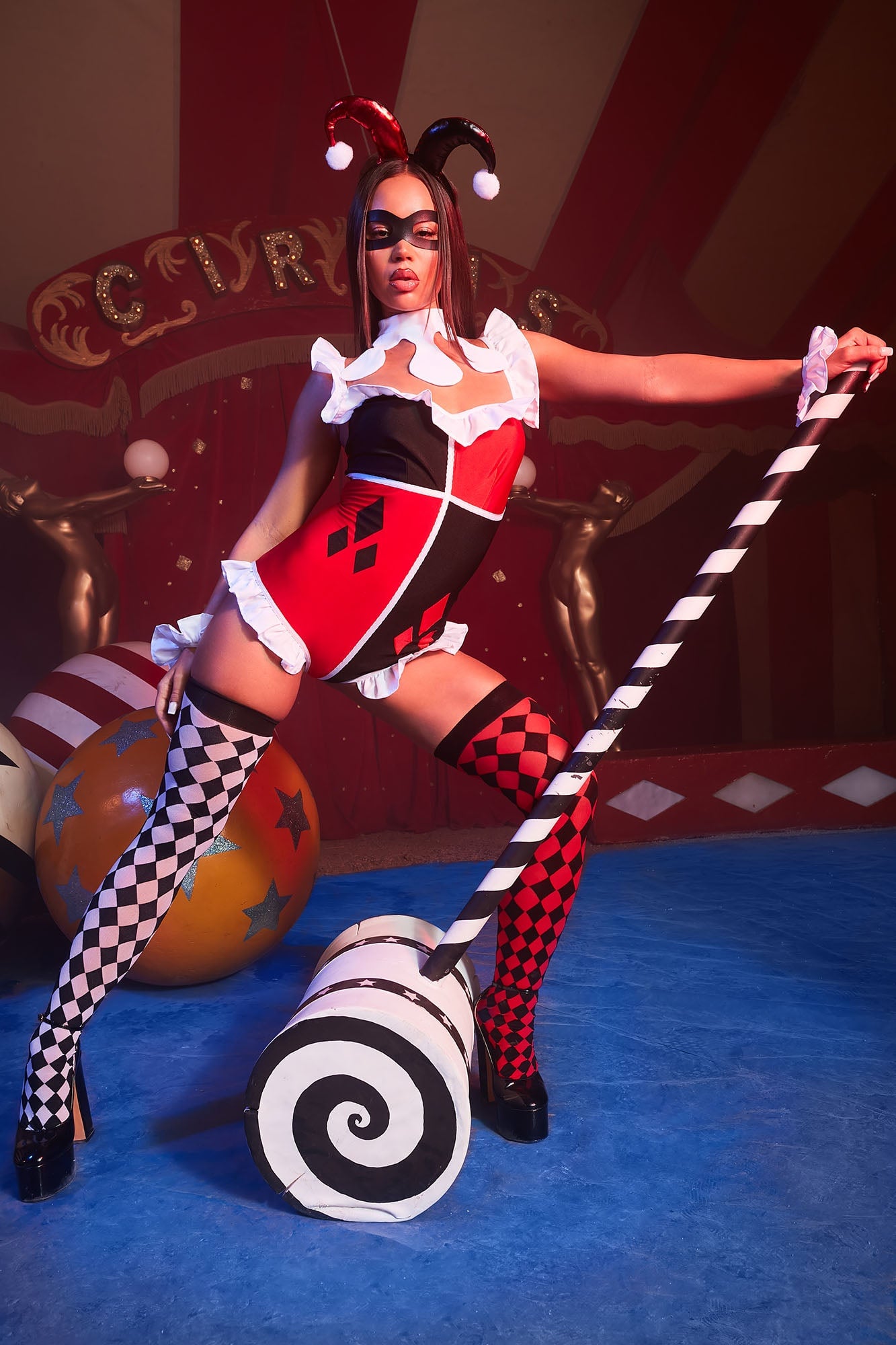 Comic Cutie 6 Piece Costume Set - Red/combo image 5