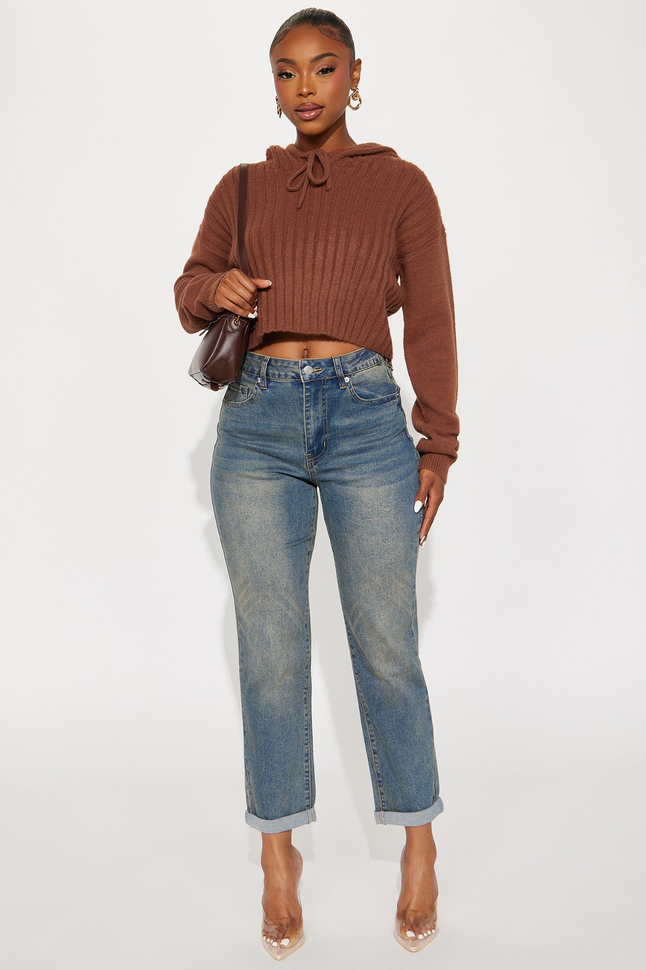 Coco Hooded Sweater - Mocha image 5