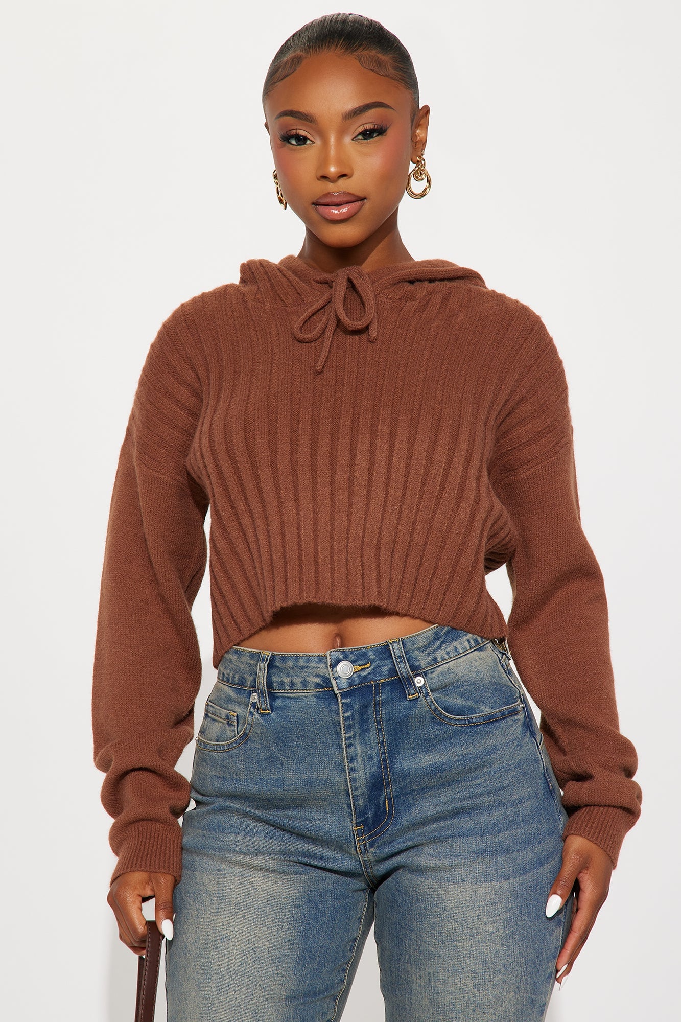 Coco Hooded Sweater - Mocha image 4