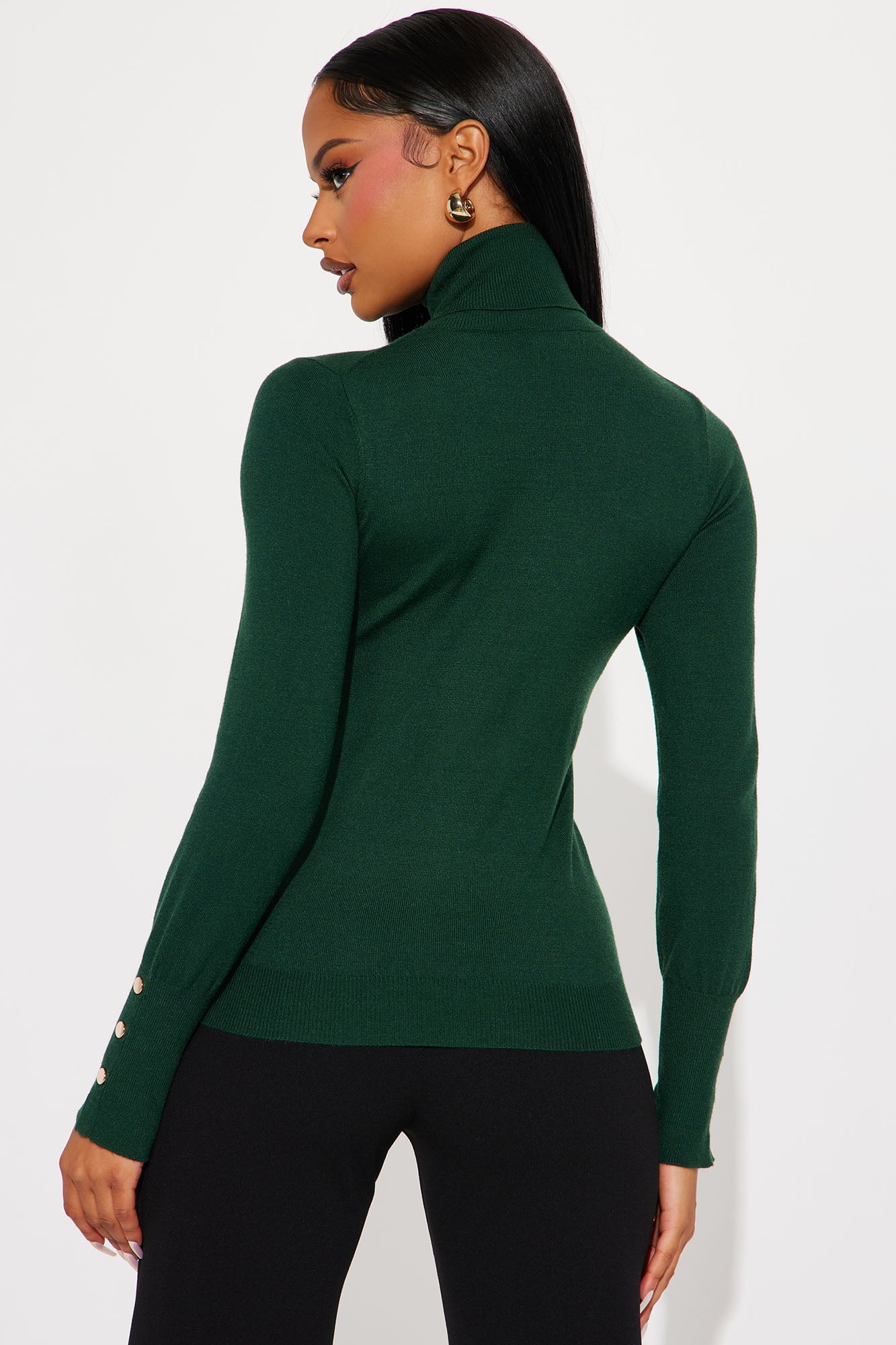 Meet Me Somewhere Turtle Neck Sweater - Hunter image 6