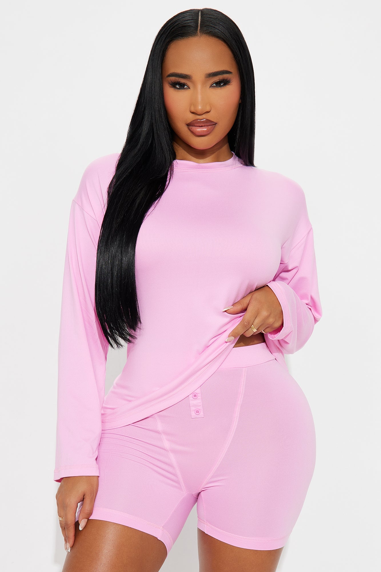 Me And You PJ Boxer Short Set - Pink image 5