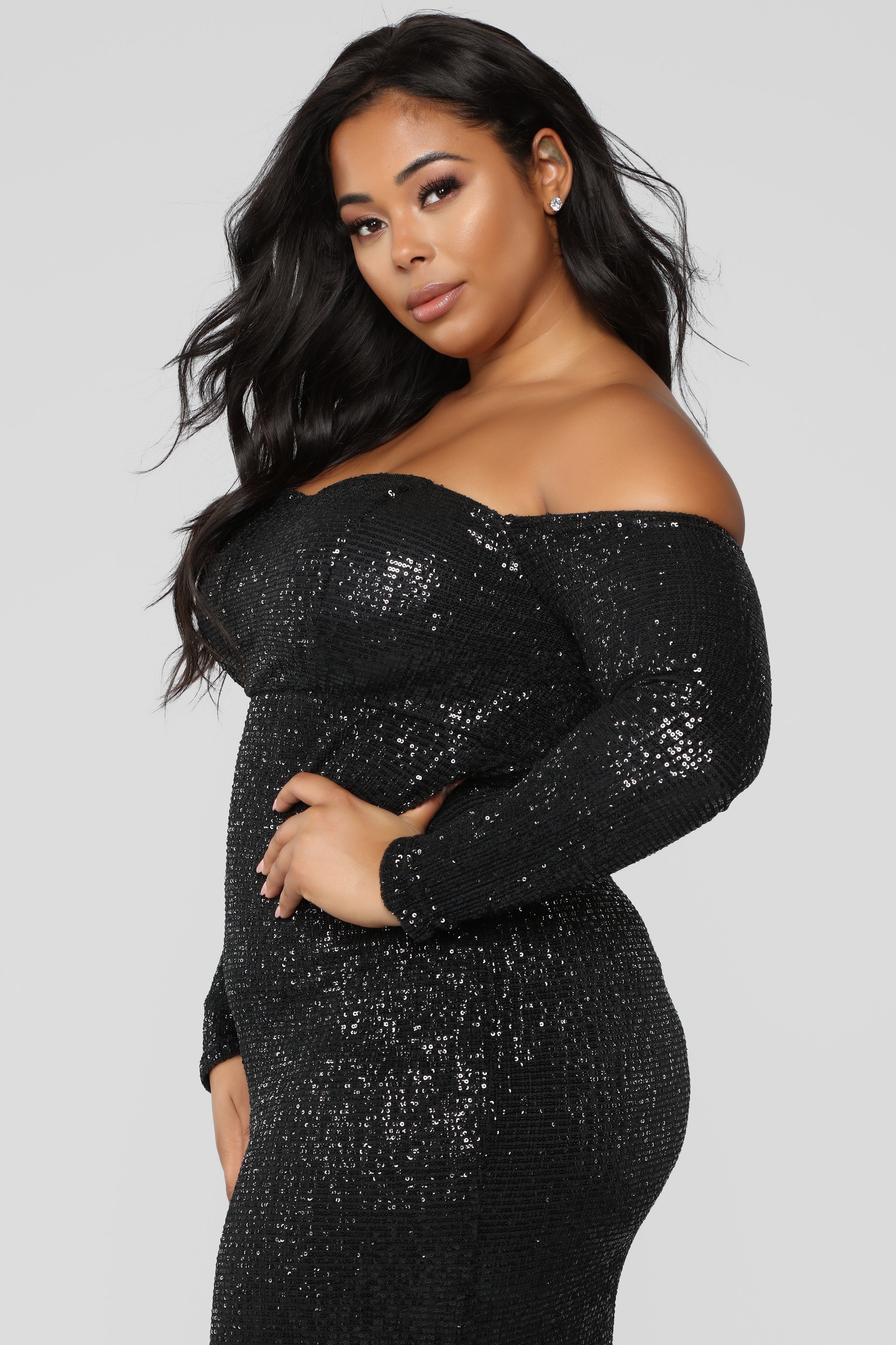 Got Class Sequin Gown - Black image 11