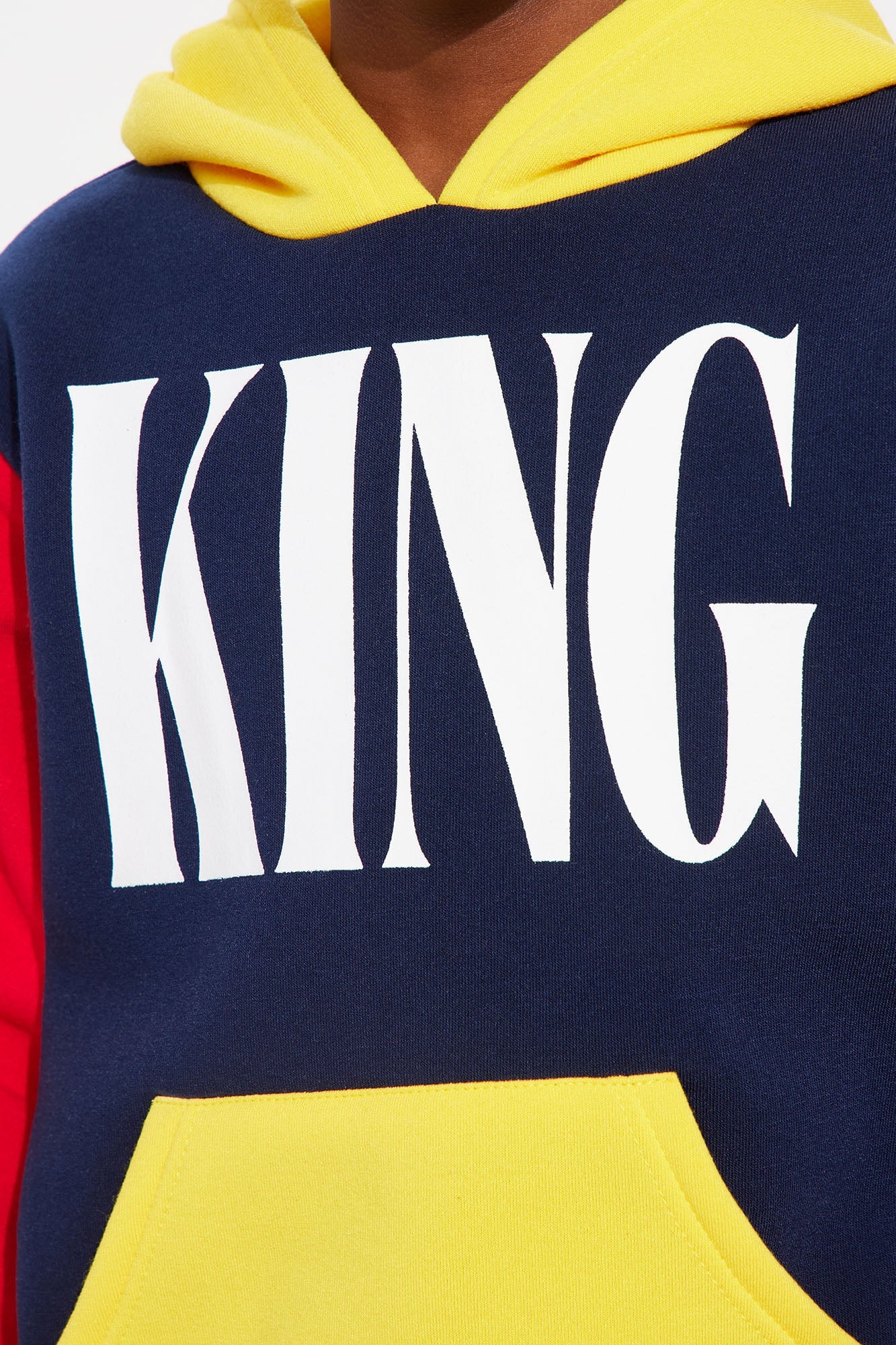 Mini King Lifestyle Colorblock Fleece Pant Set - Navy image 2