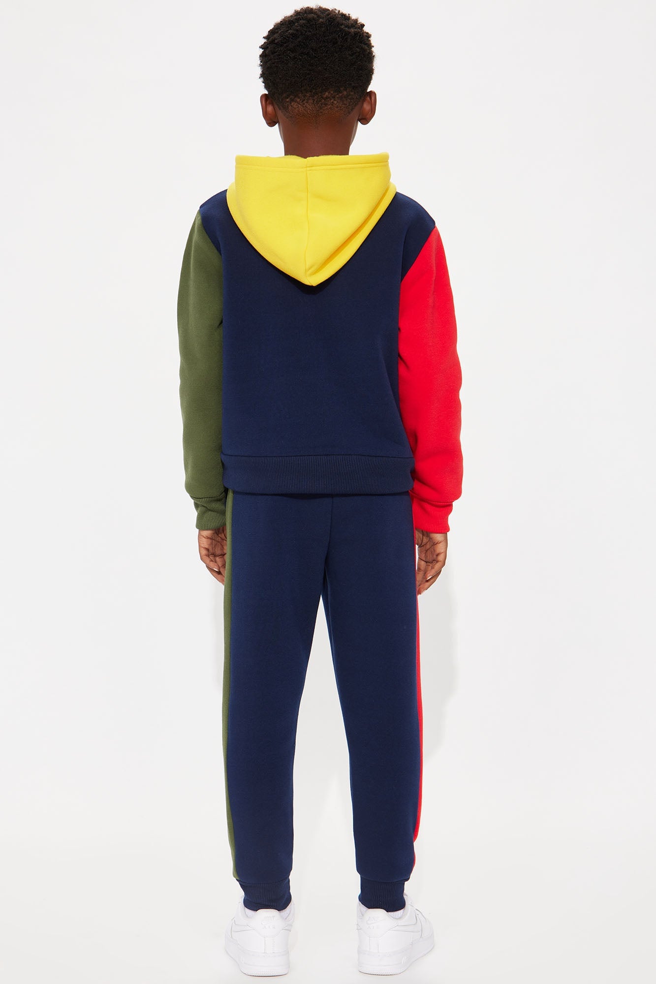 Mini King Lifestyle Colorblock Fleece Pant Set - Navy image 4